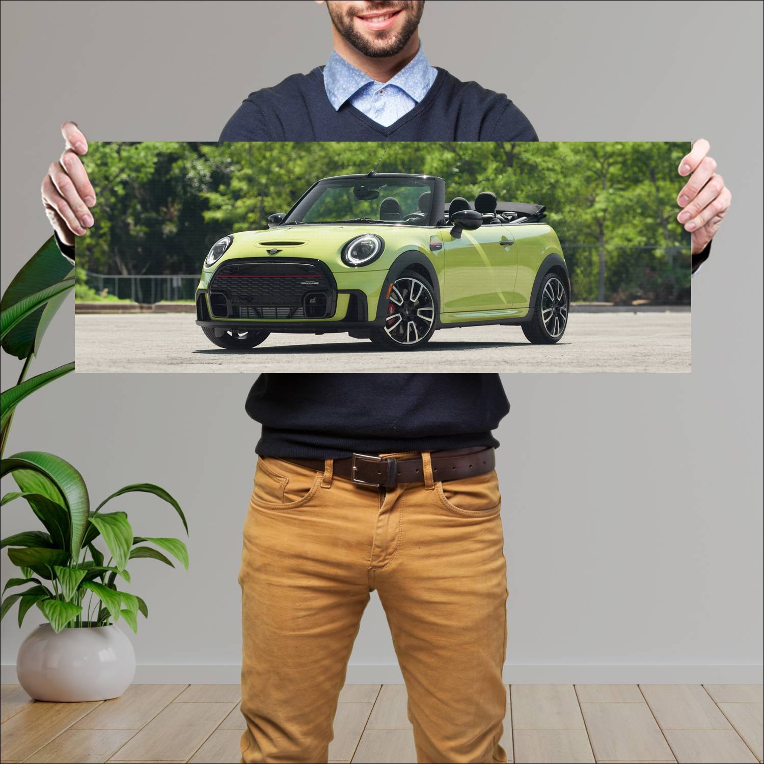 Cuadro grande 30x80cm 2022 mini john cooper works 484 Mini