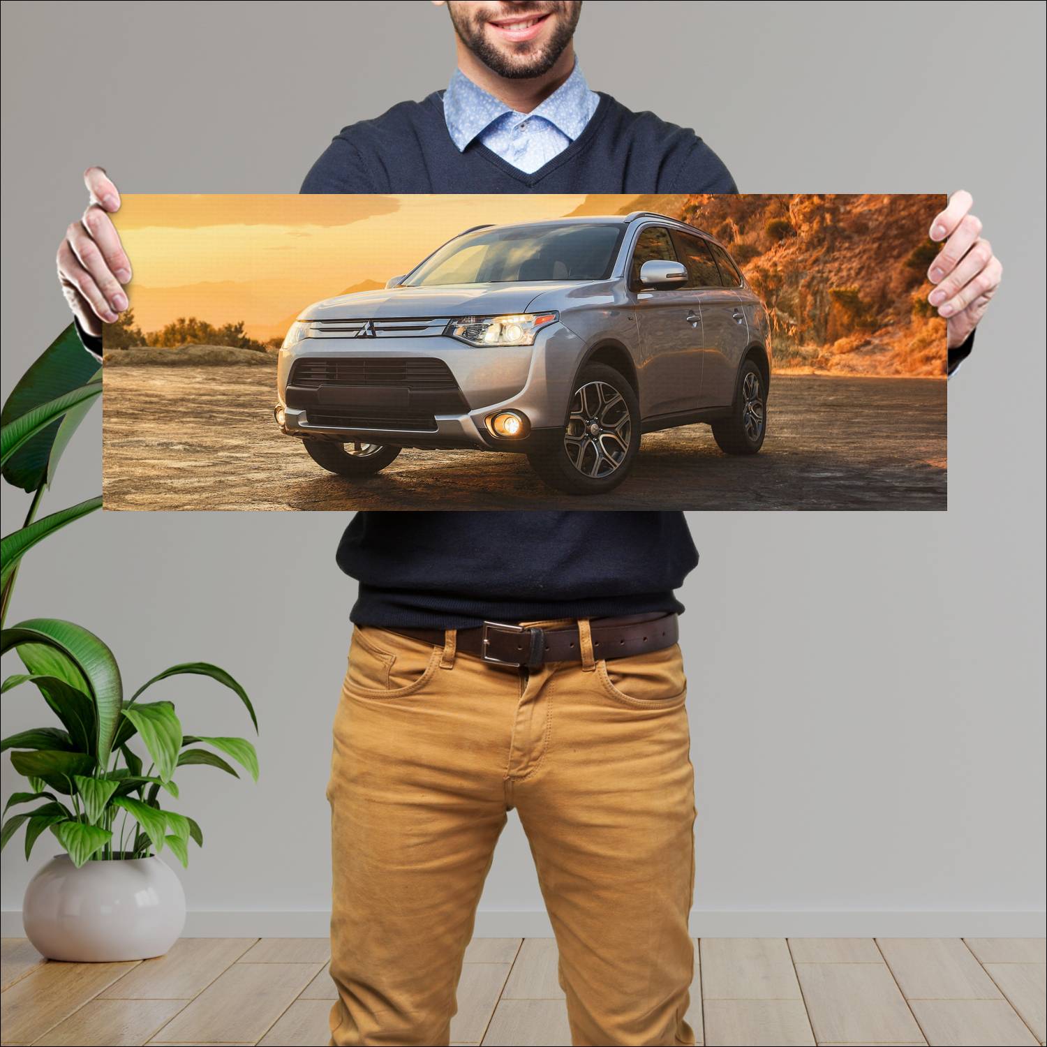 Cuadro grande 30x80cm 2015 mitsubishi outlander us 41 Mitsubishi
