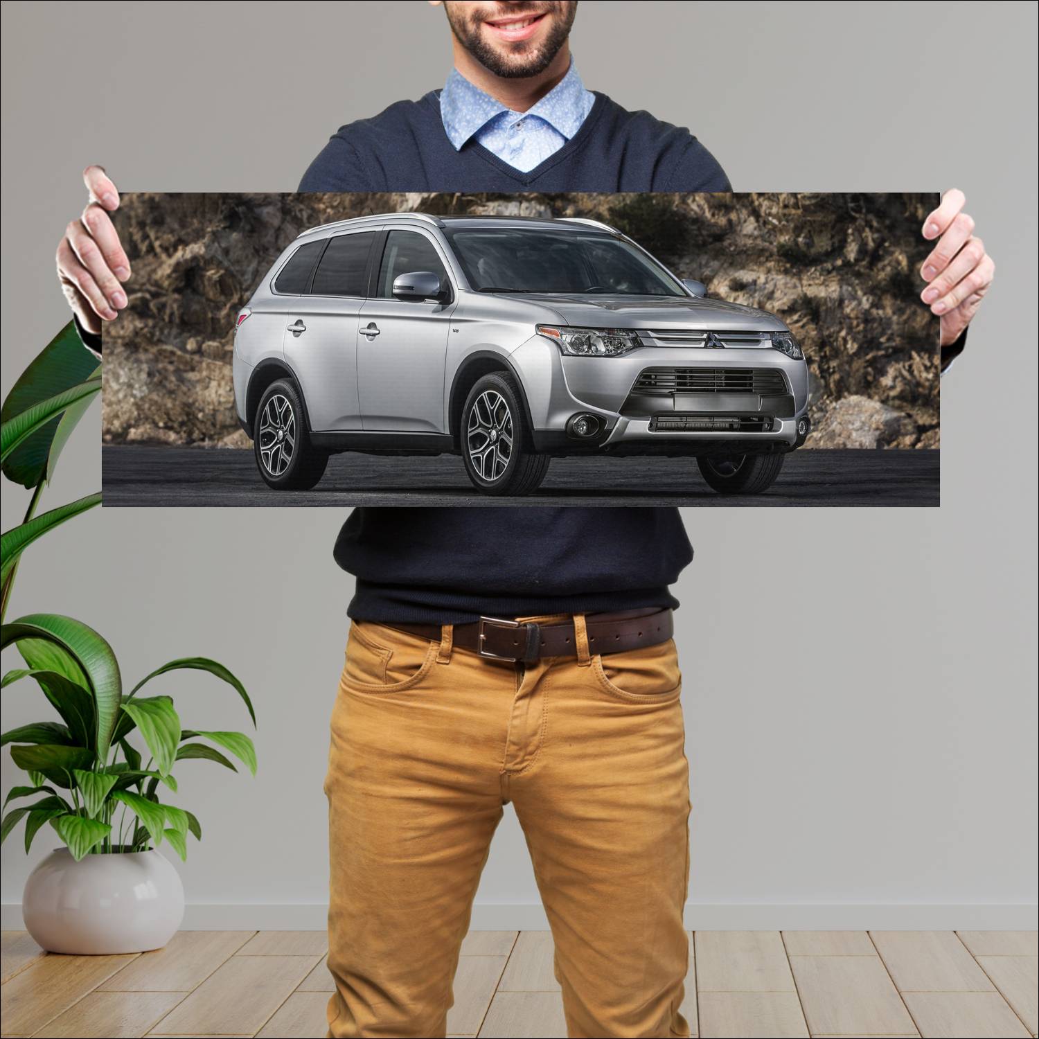 Cuadro grande 30x80cm 2015 mitsubishi outlander us 42 Mitsubishi