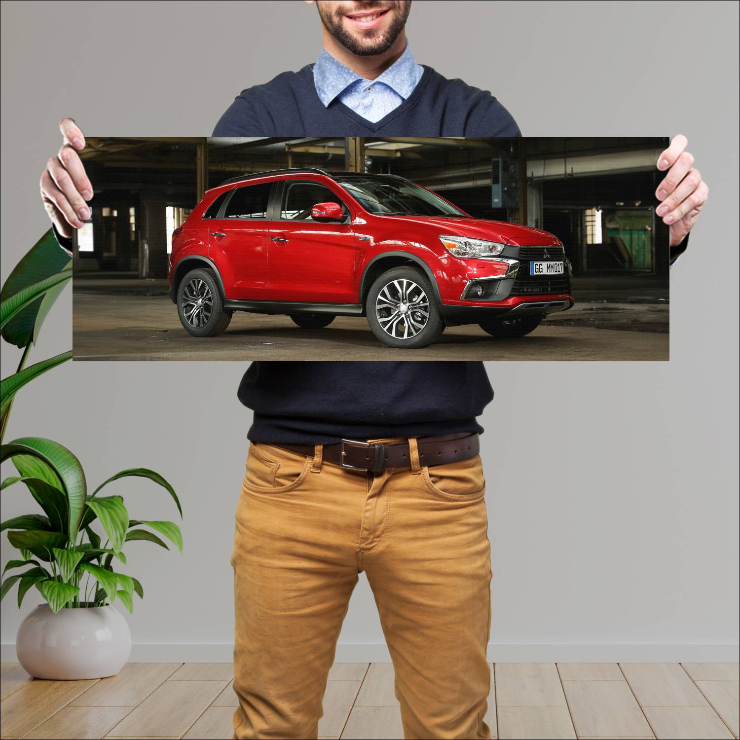Cuadro grande 30x80cm 2016 mitsubishi asx auto 43 Mitsubishi