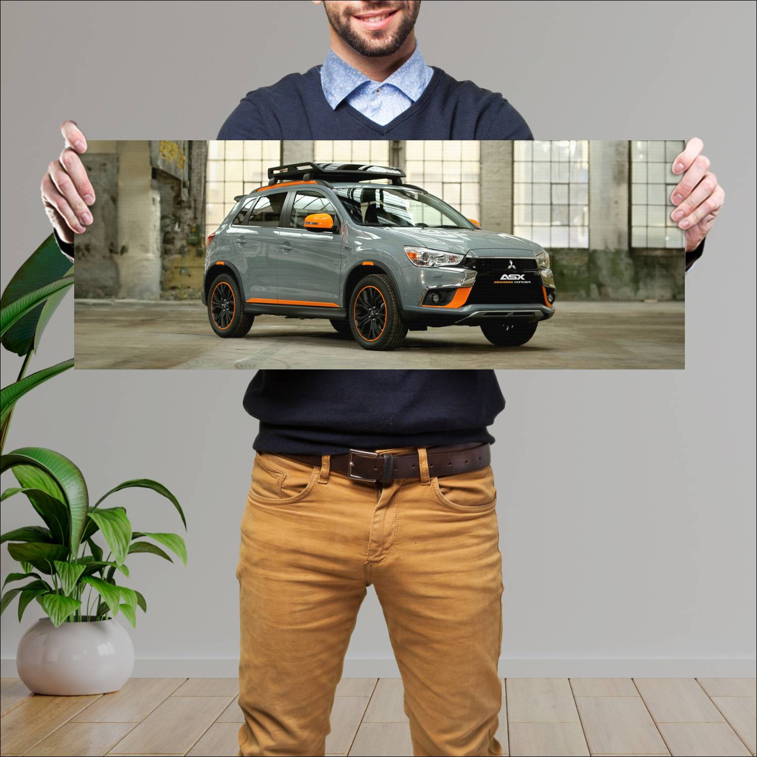 Cuadro grande 30x80cm 2016 mitsubishi asx geoseek 44 Mitsubishi