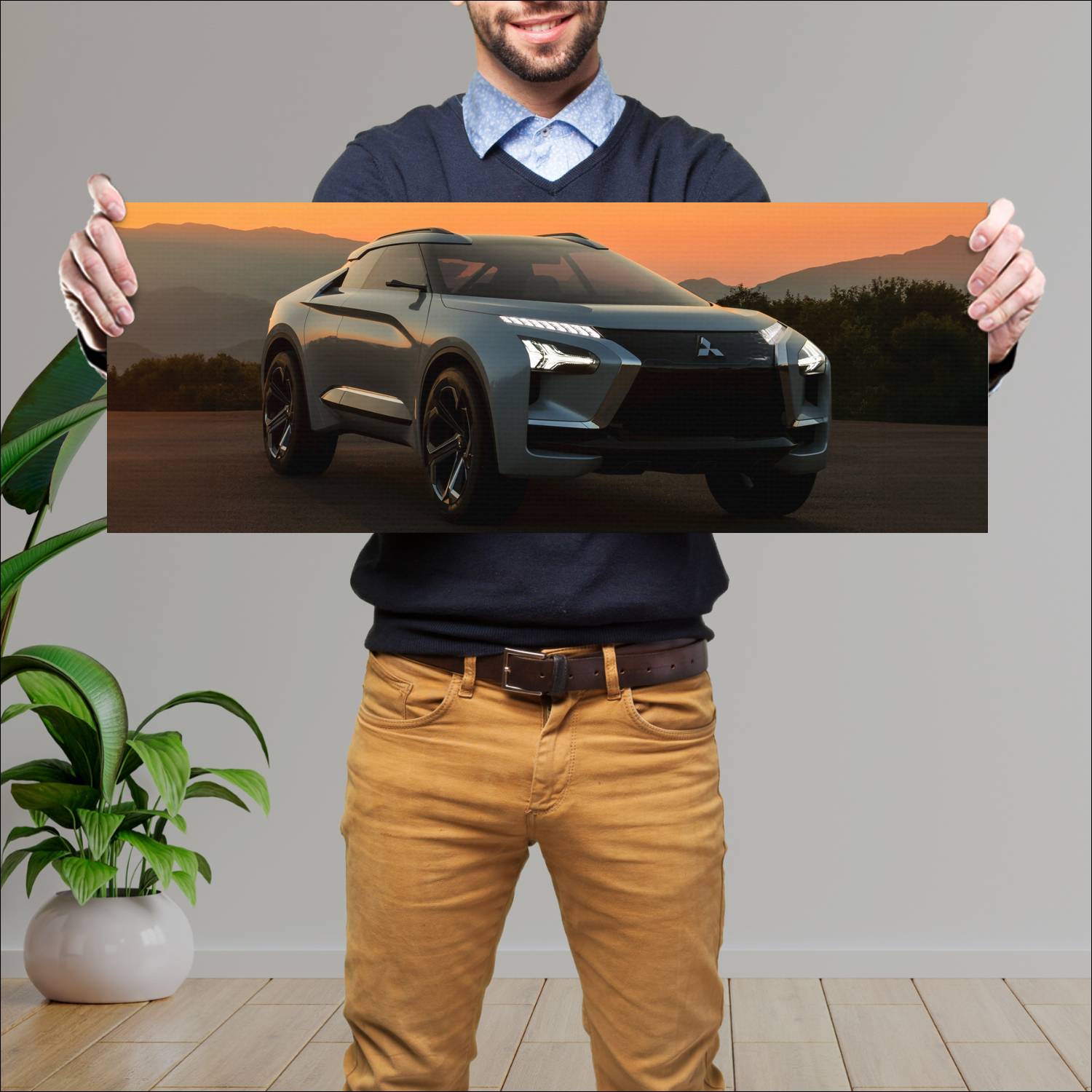 Cuadro grande 30x80cm 2017 mitsubishi e evolution 51 Mitsubishi