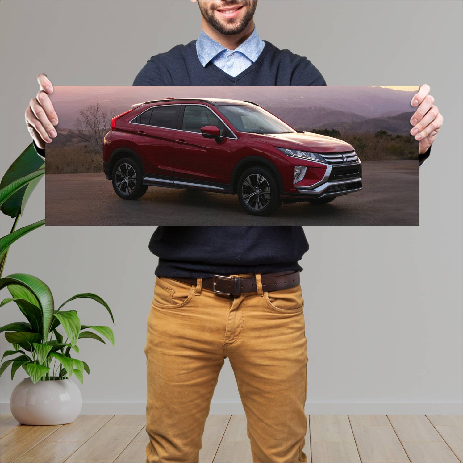 Cuadro grande 30x80cm 2017 mitsubishi eclipse cros 54 Mitsubishi