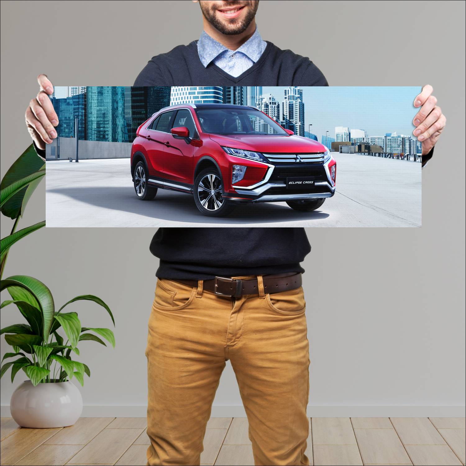 Cuadro grande 30x80cm 2018 mitsubishi eclipse cros 58 Mitsubishi