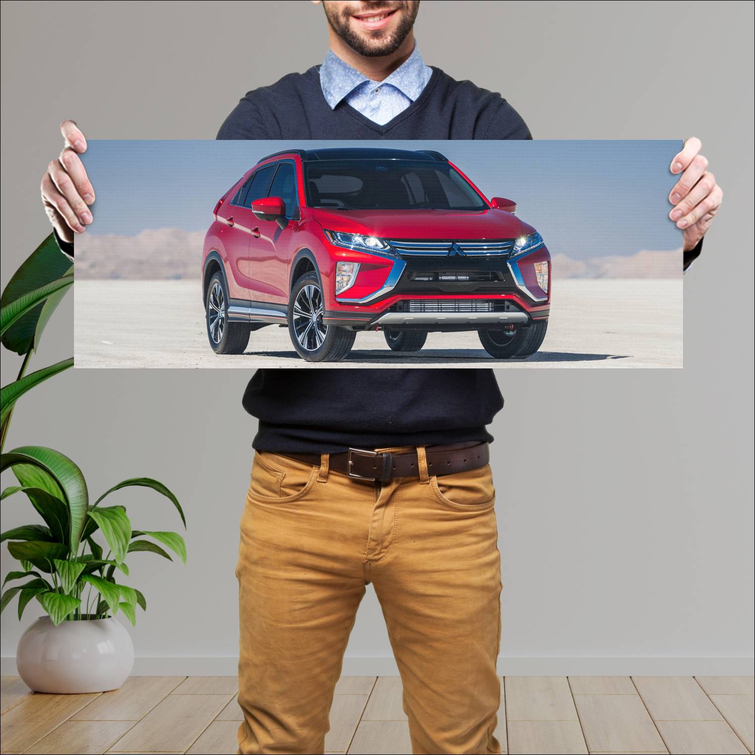 Cuadro grande 30x80cm 2018 mitsubishi eclipse cros 60 Mitsubishi