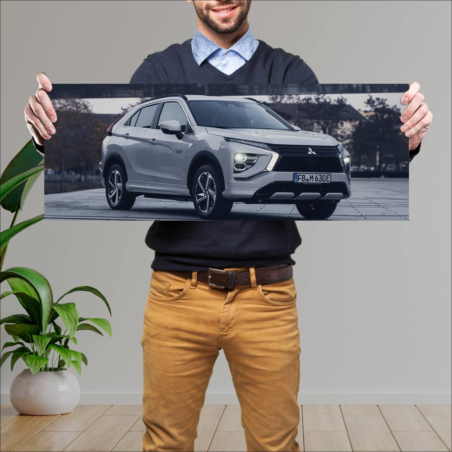 Cuadro grande 30x80cm 2020 mitsubishi eclipse cros 70 Mitsubishi