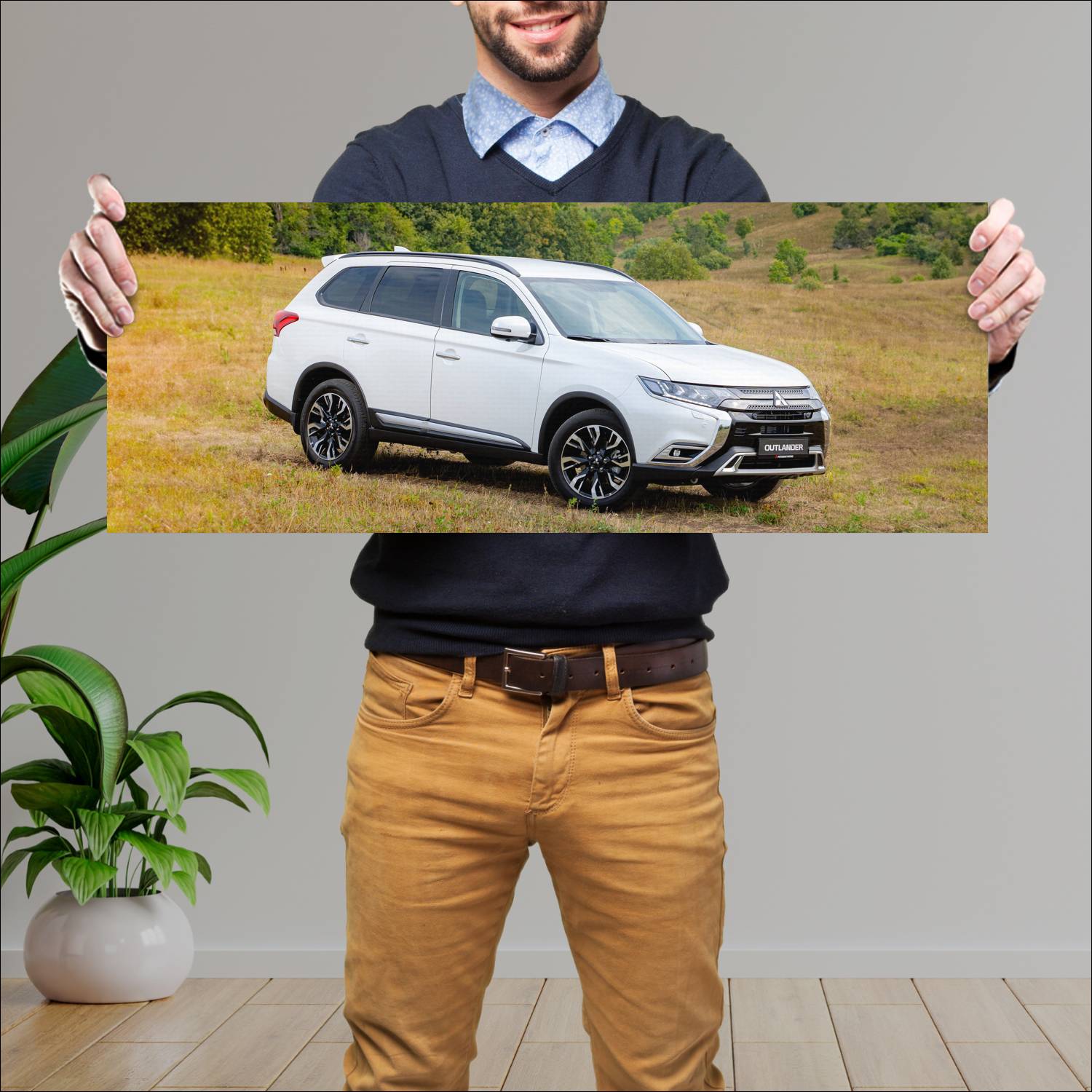 Cuadro grande 30x80cm 2021 mitsubishi outlander ru 75 Mitsubishi