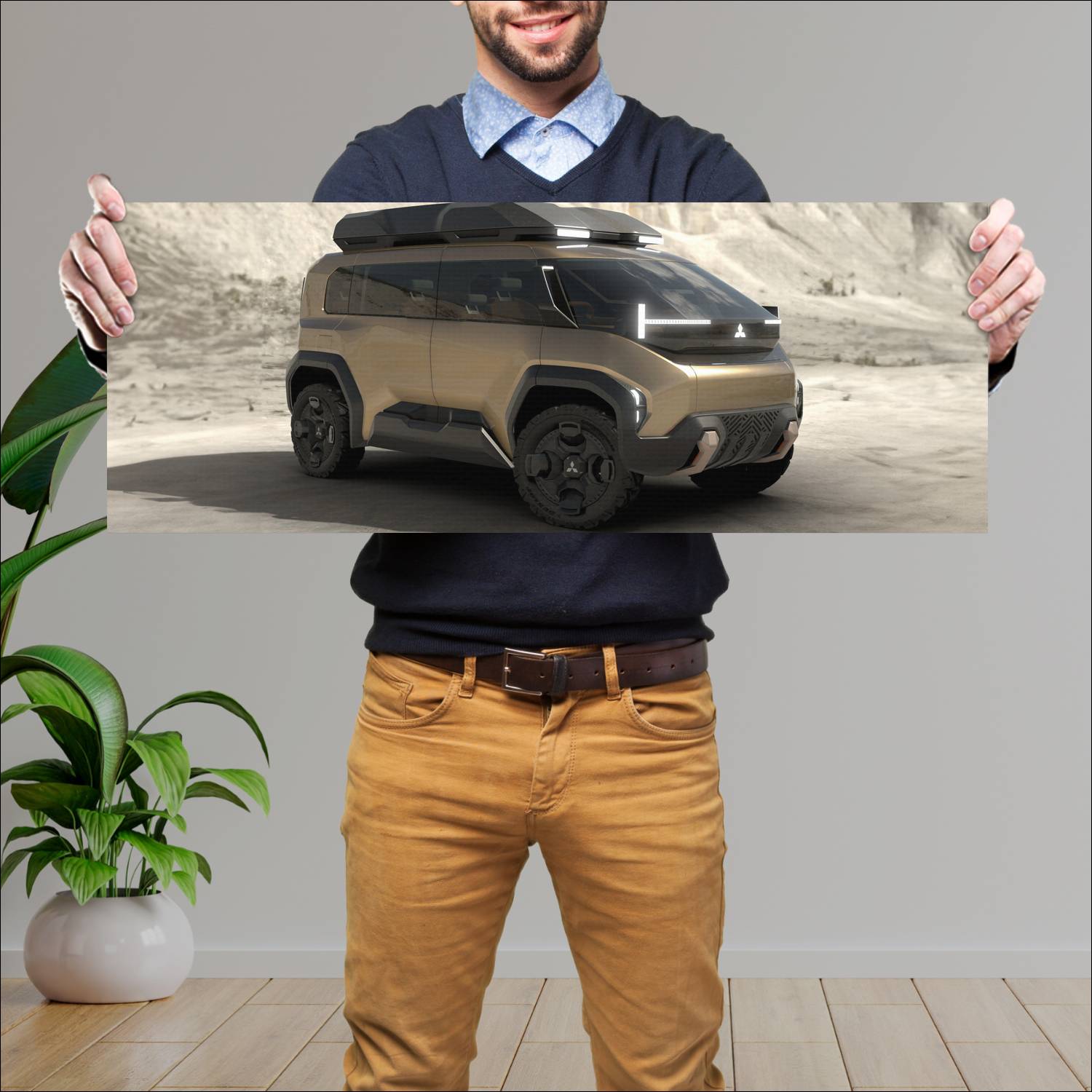 Cuadro grande 30x80cm 2023 mitsubishi dx concept 1 86 Mitsubishi