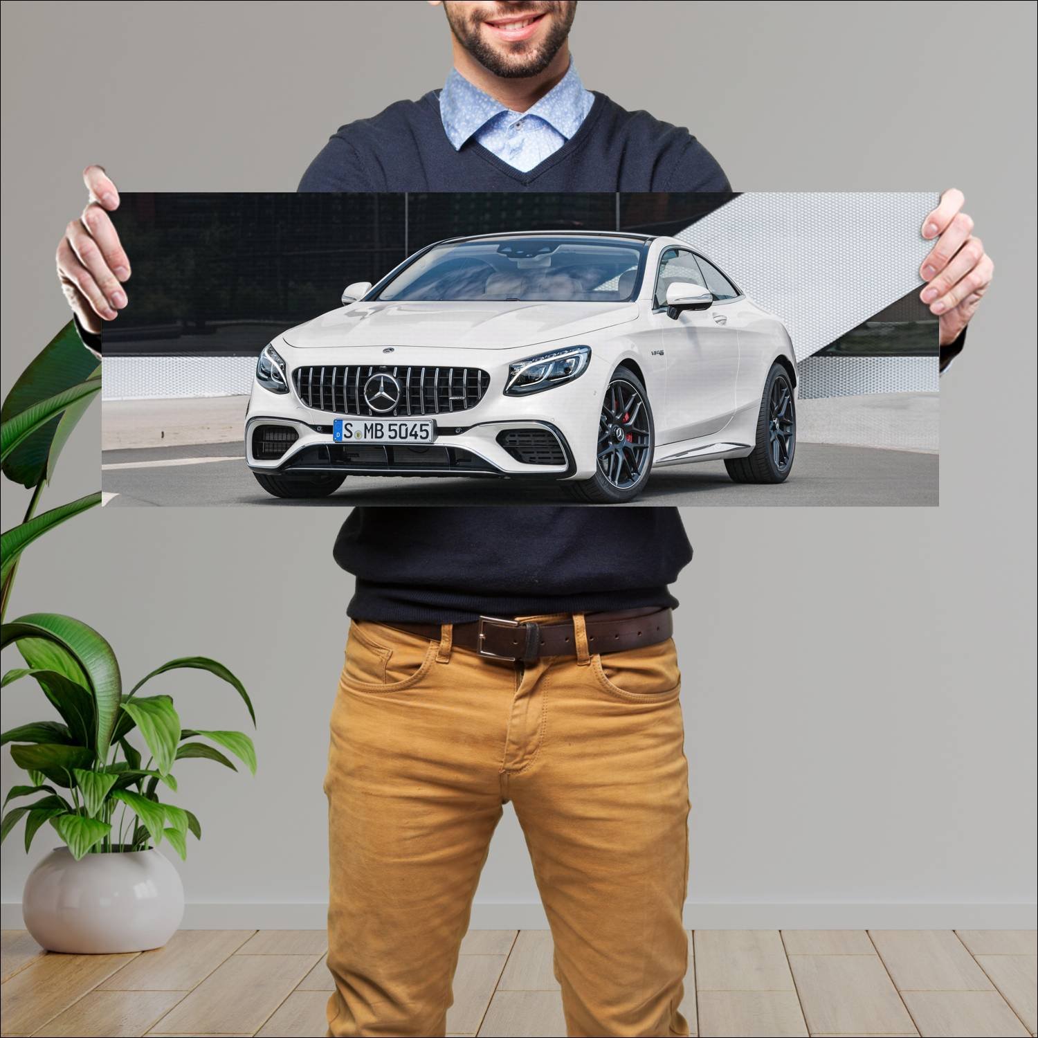 Cuadro grande 30x80cm 2018 mercedes amg s 63 coupe 1 Mercedes Benz