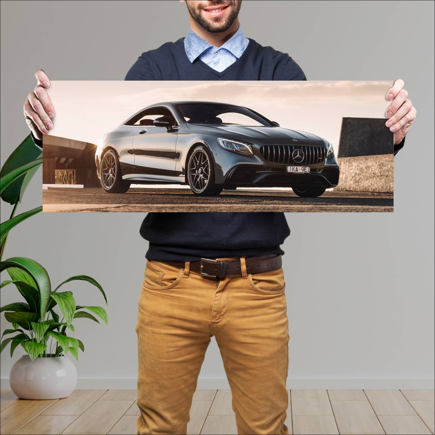 Cuadro grande 30x80cm 2018 mercedes amg s 63 coupe 2 Mercedes Benz