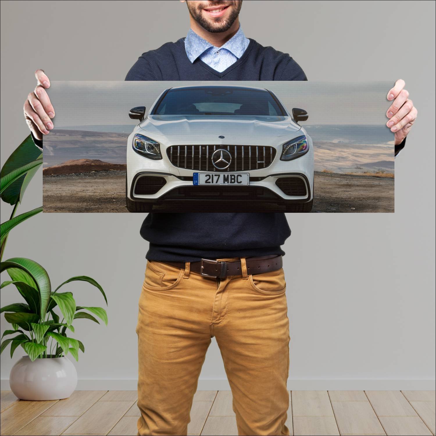 Cuadro grande 30x80cm 2018 mercedes amg s 63 coupe 3 Mercedes Benz