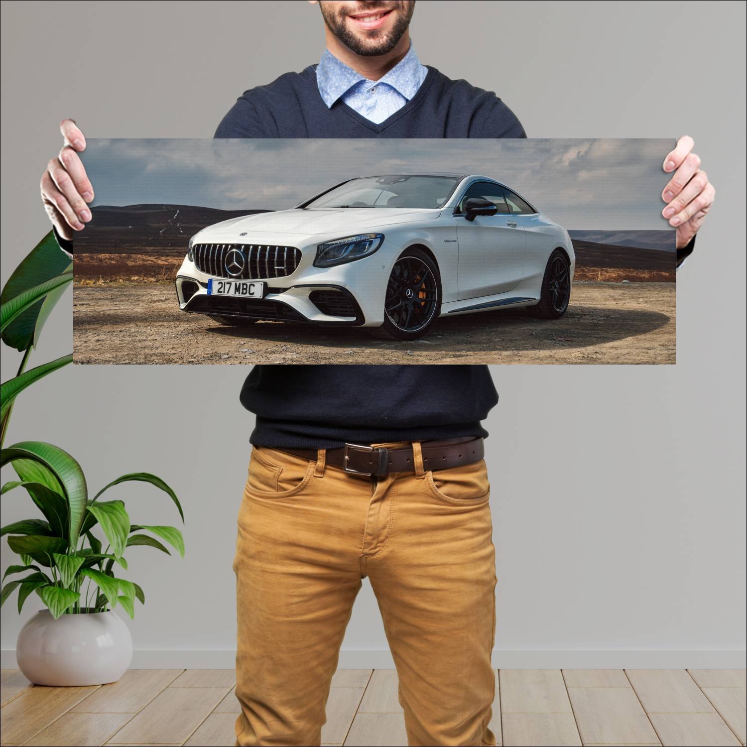 Cuadro grande 30x80cm 2018 mercedes amg s 63 coupe 4 Mercedes Benz
