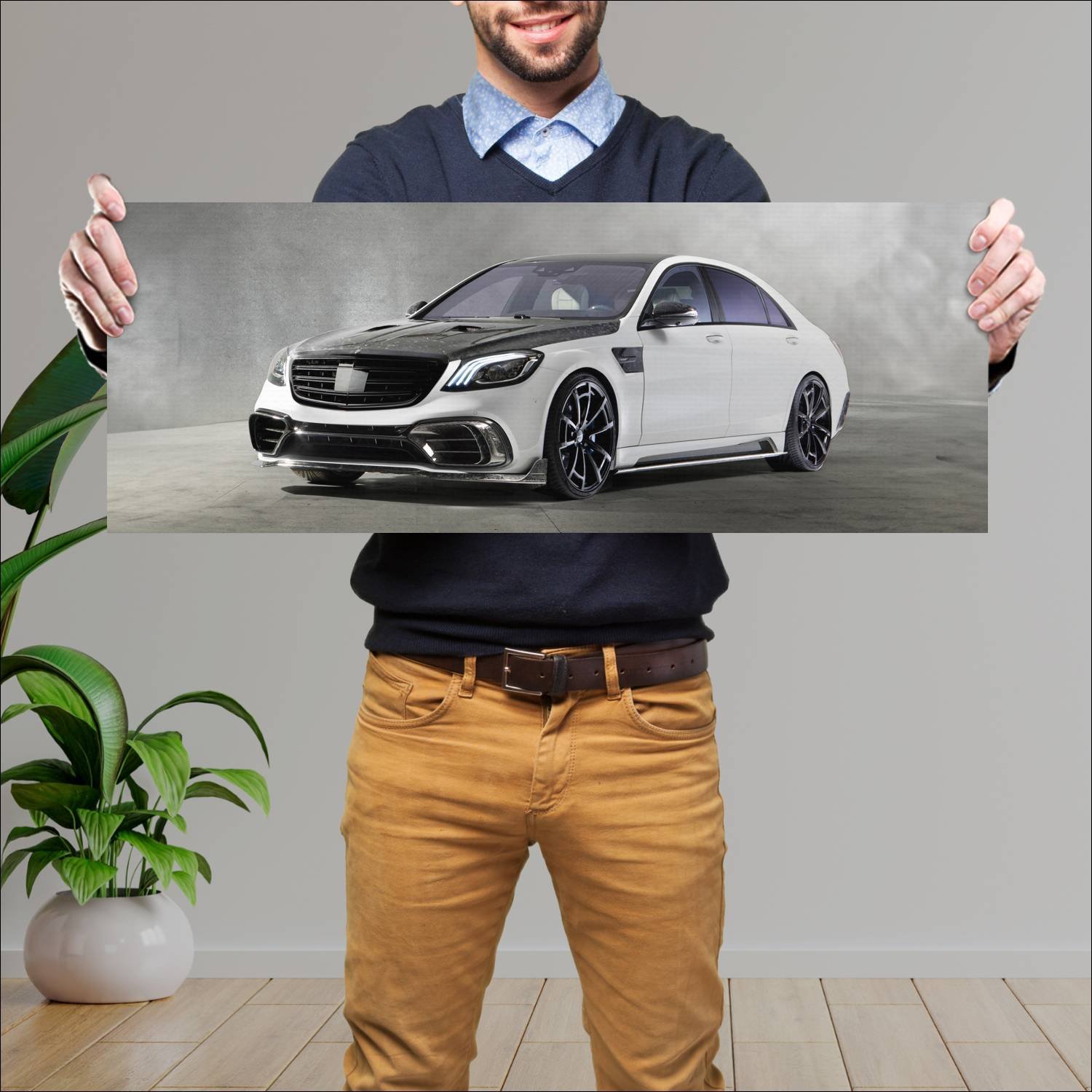 Cuadro grande 30x80cm 2018 mercedes amg s 63 signa 7 Mercedes Benz