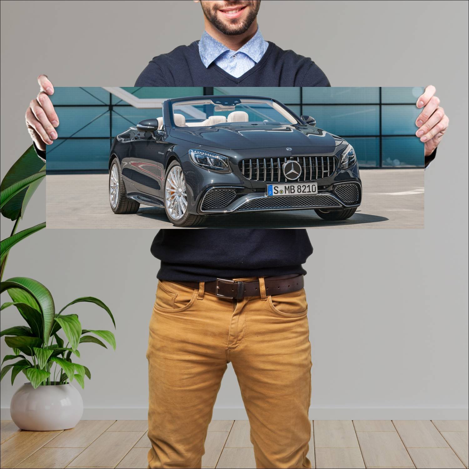 Cuadro grande 30x80cm 2018 mercedes amg s 65 cabri 8 Mercedes Benz