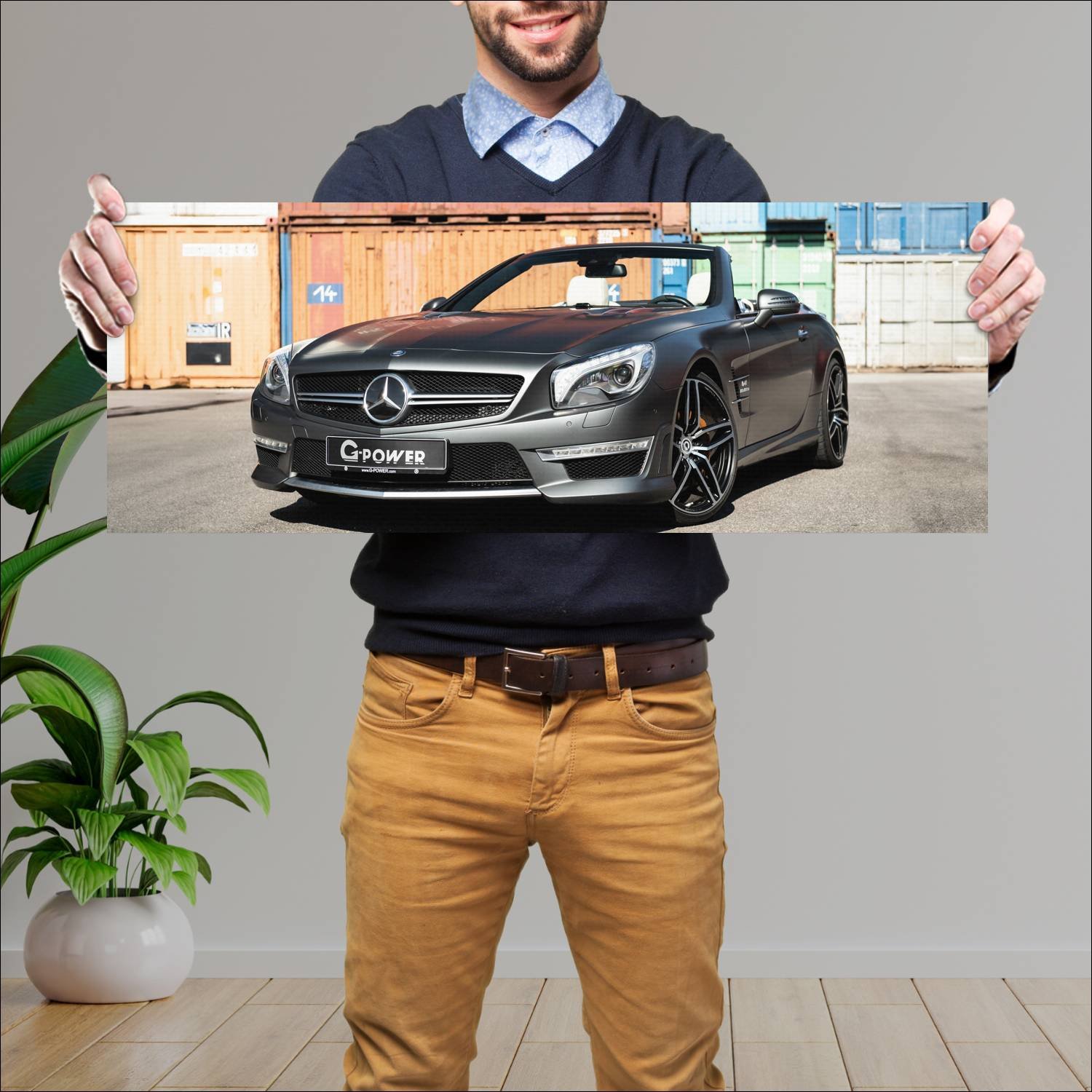 Cuadro grande 30x80cm 2018 mercedes amg sl 63 by g 14 Mercedes Benz