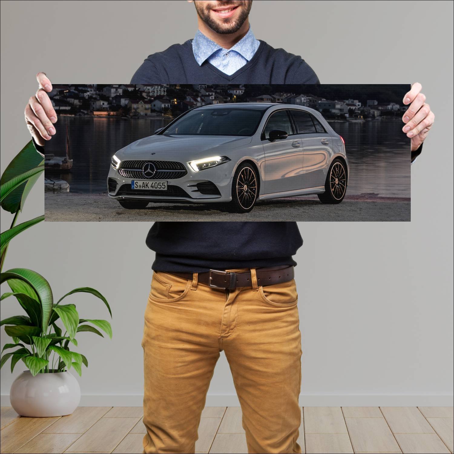 Cuadro grande 30x80cm 2018 mercedes benz a class a 17 Mercedes Benz