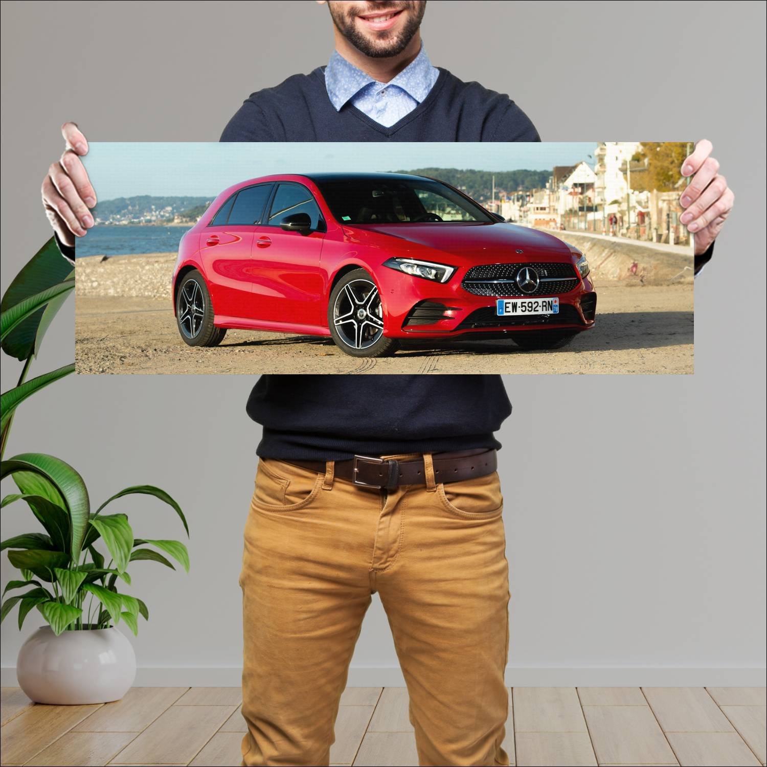 Cuadro grande 30x80cm 2018 mercedes benz a class a 18 Mercedes Benz