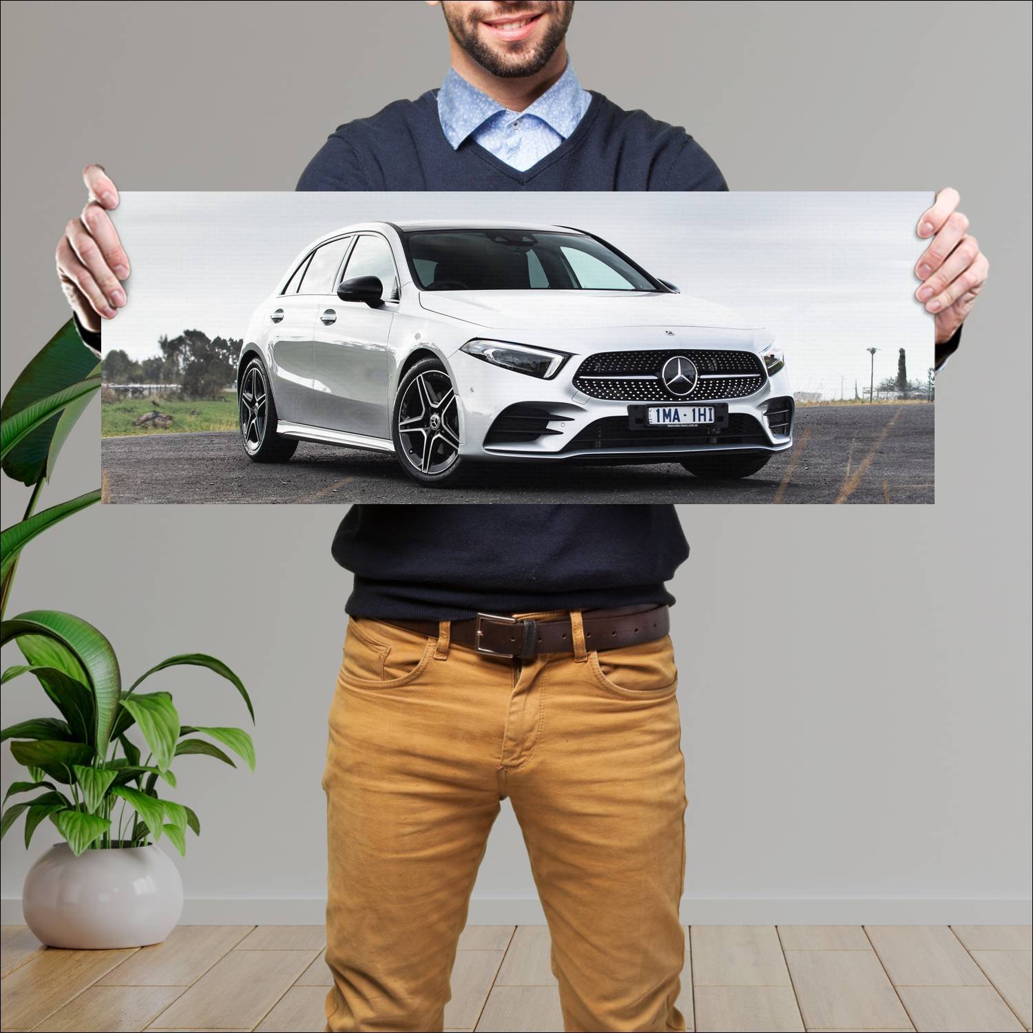 Cuadro grande 30x80cm 2018 mercedes benz a class a 20 Mercedes Benz