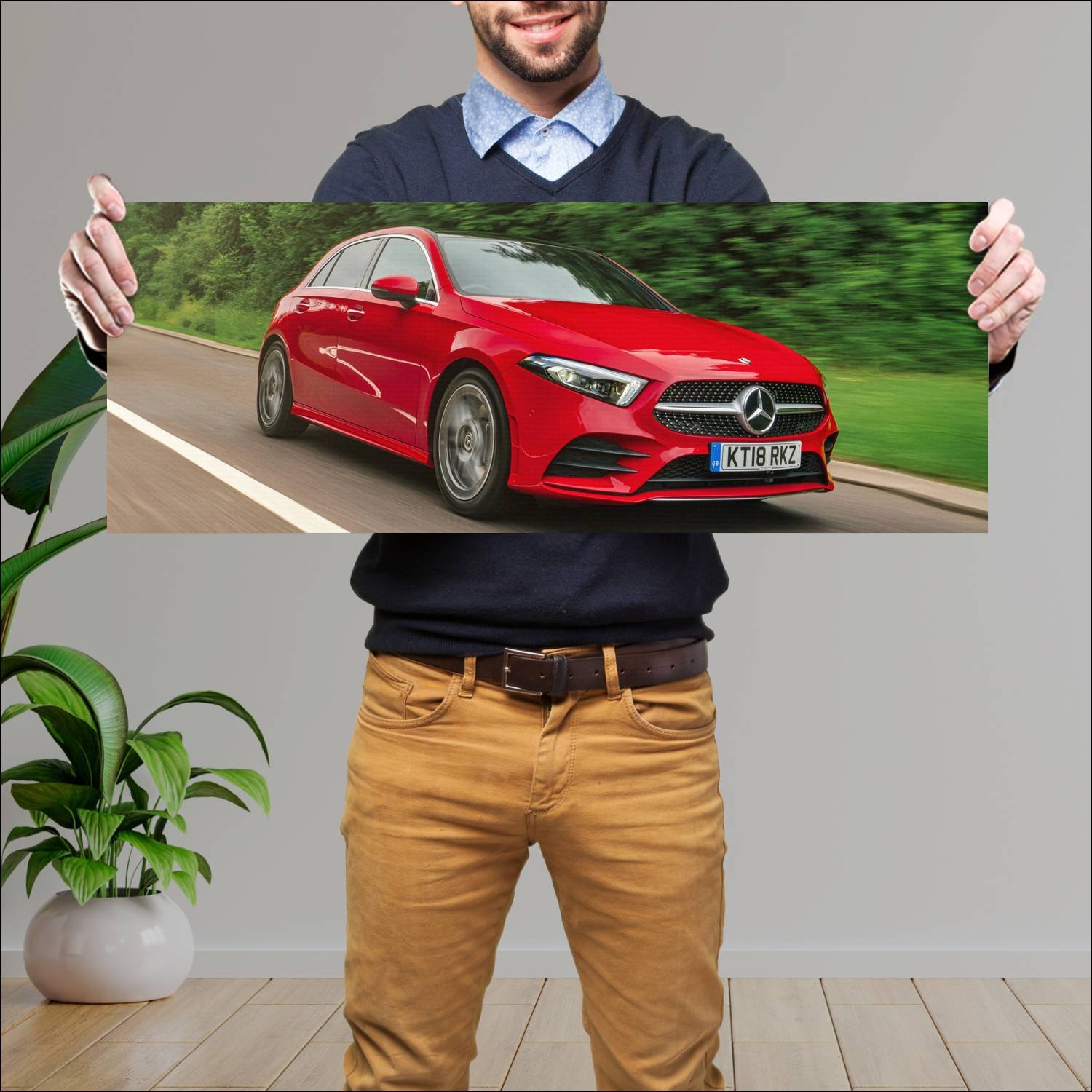 Cuadro grande 30x80cm 2018 mercedes benz a class a 22 Mercedes Benz