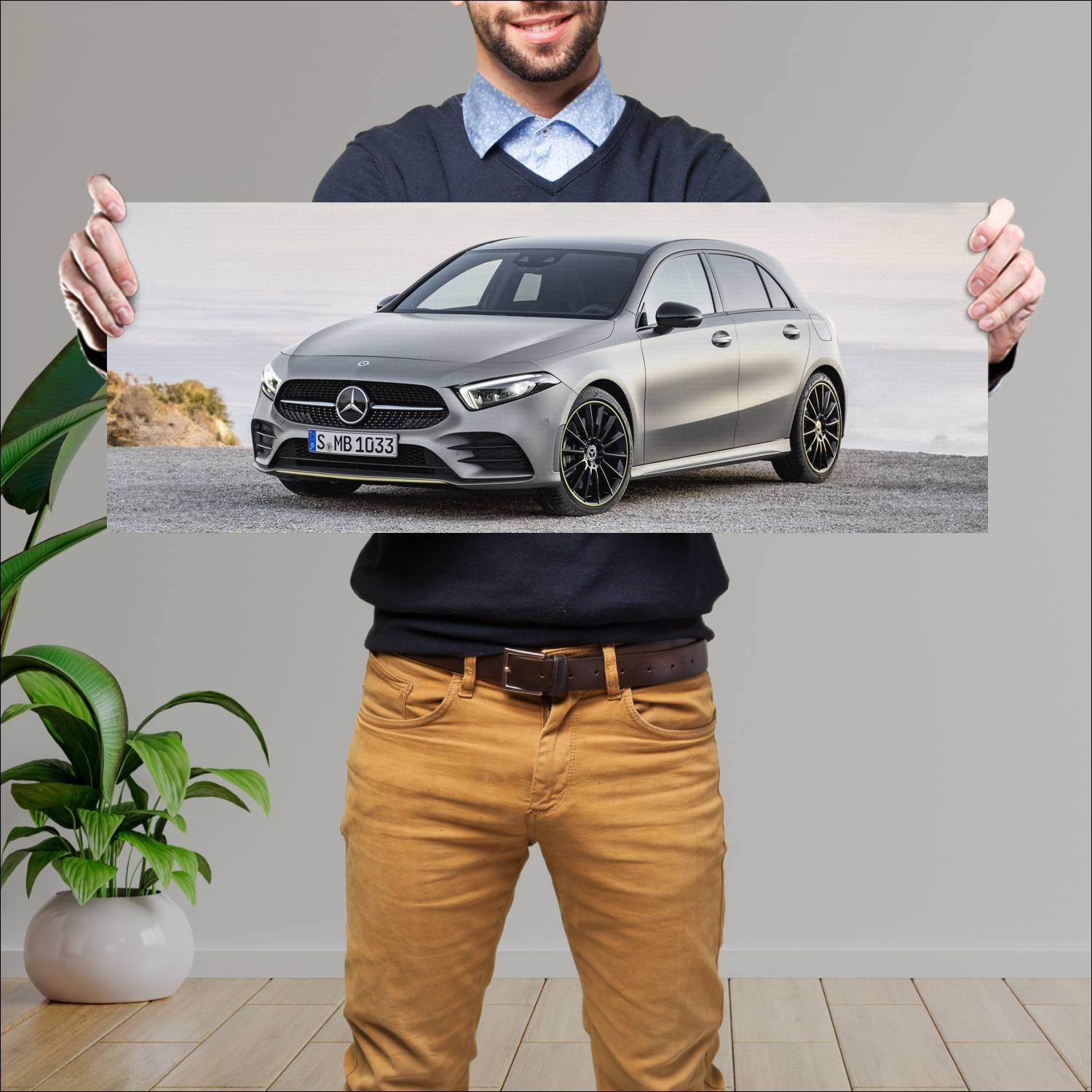 Cuadro grande 30x80cm 2018 mercedes benz a class e 25 Mercedes Benz