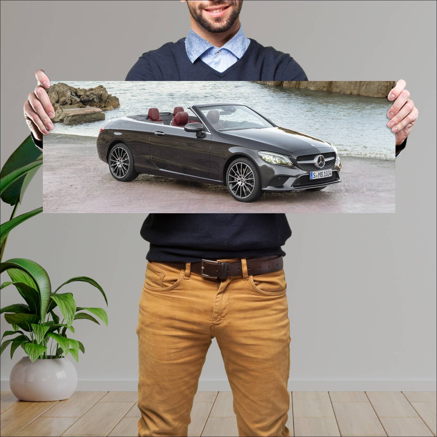 Cuadro grande 30x80cm 2018 mercedes benz c class c 38 Mercedes Benz