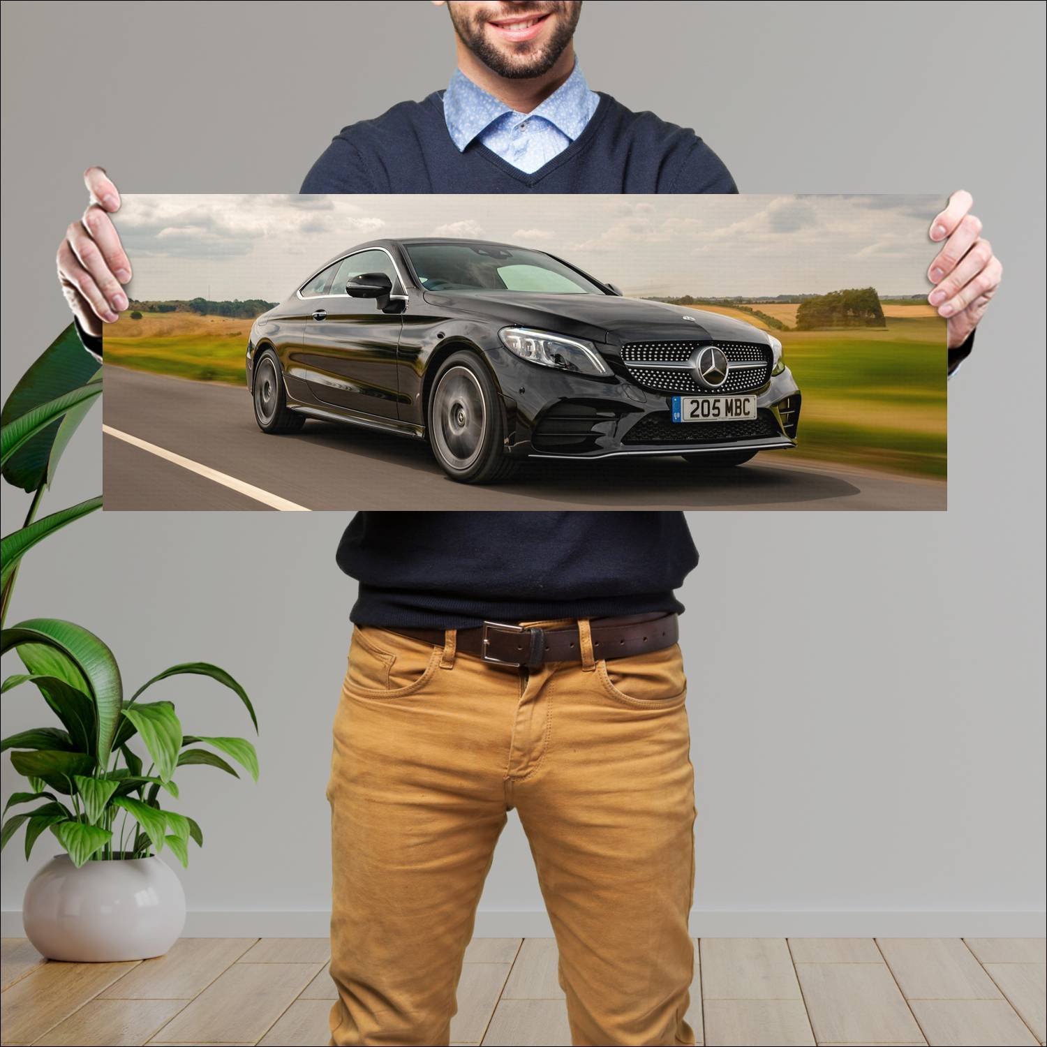 Cuadro grande 30x80cm 2018 mercedes benz c class c 42 Mercedes Benz