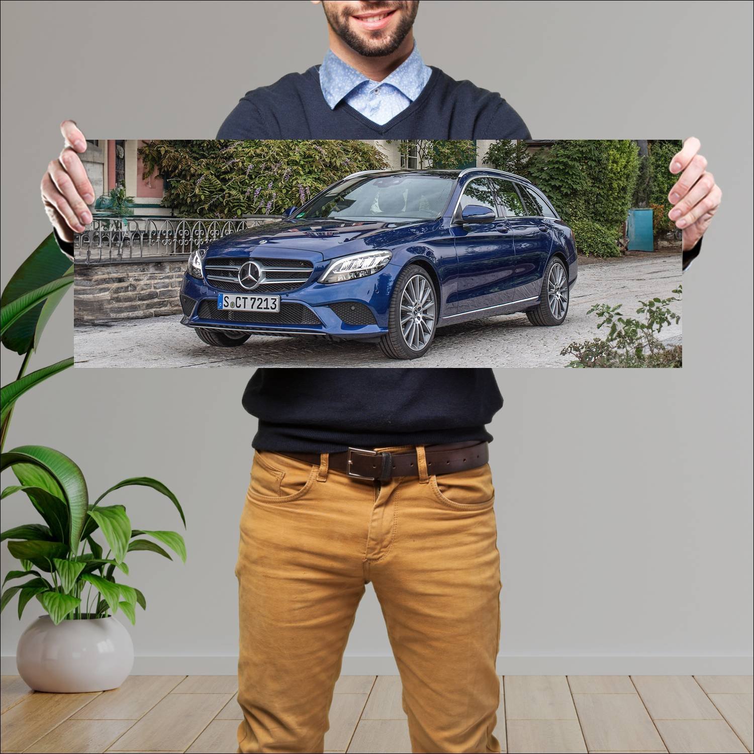 Cuadro grande 30x80cm 2018 mercedes benz c class e 43 Mercedes Benz