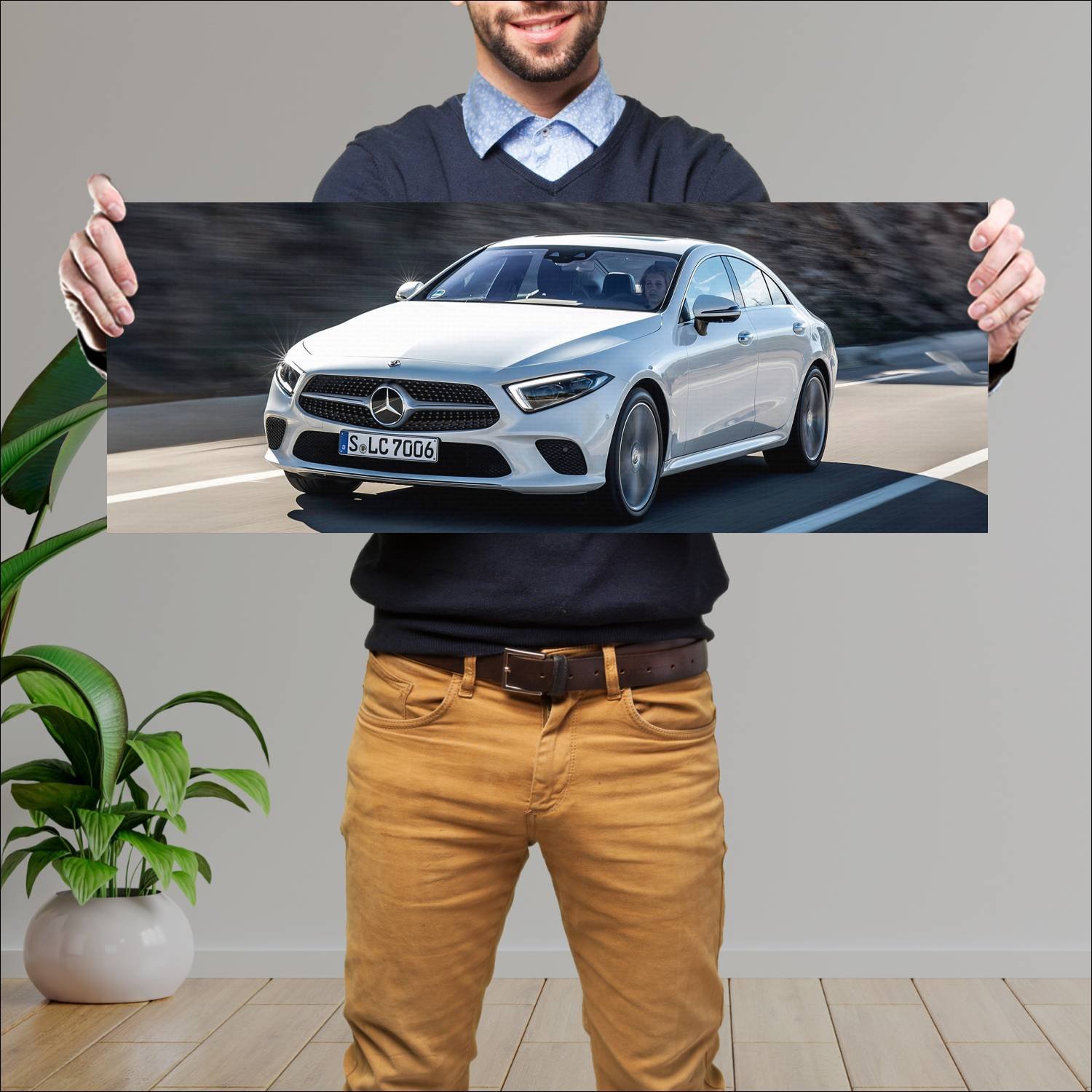 Cuadro grande 30x80cm 2018 mercedes benz cls class 51 Mercedes Benz
