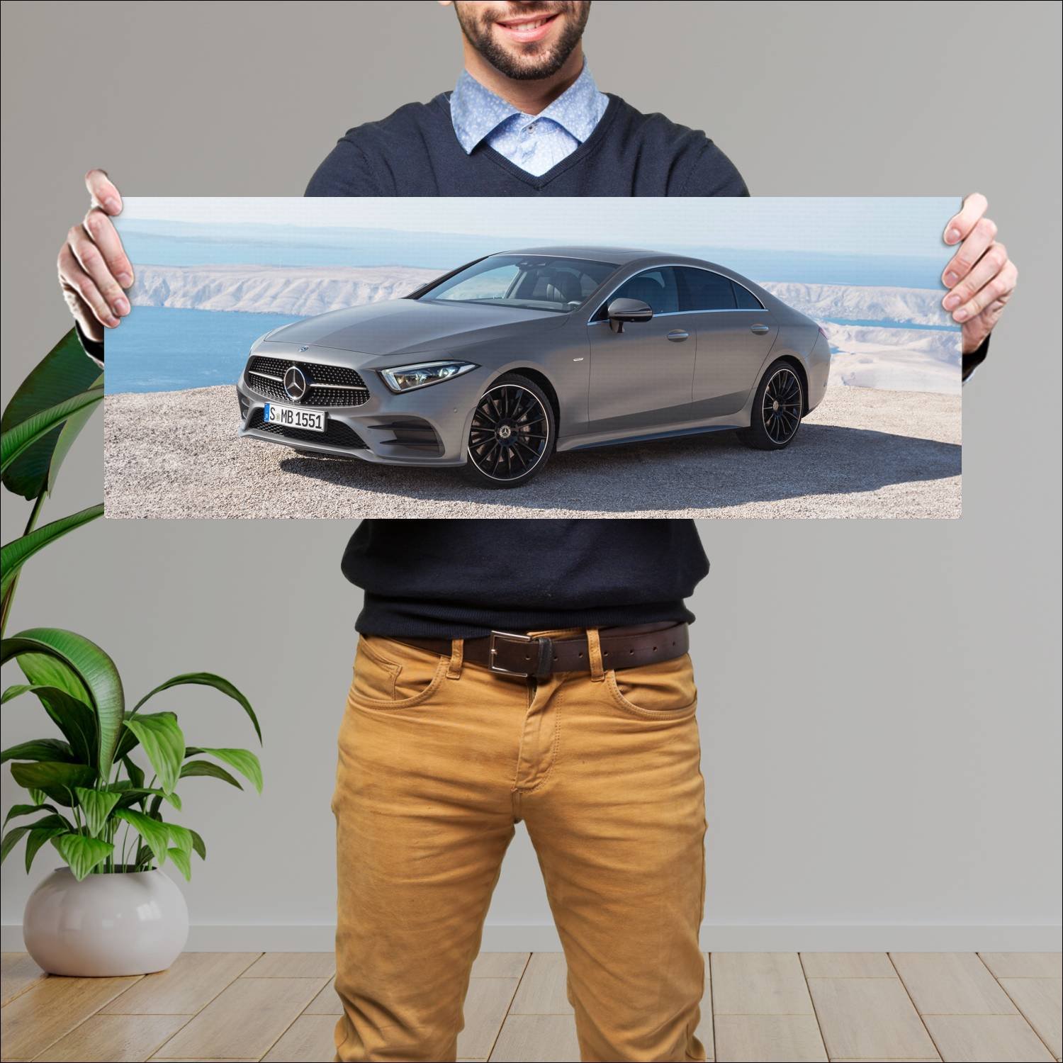 Cuadro grande 30x80cm 2018 mercedes benz cls class 52 Mercedes Benz