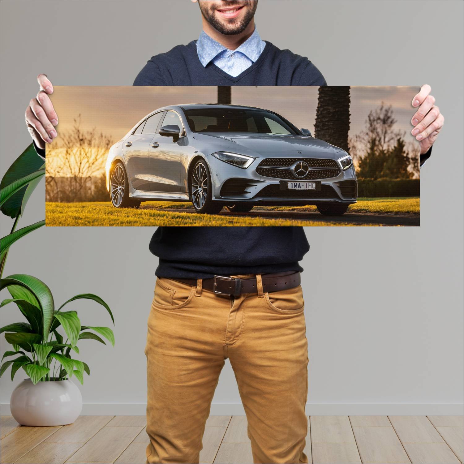 Cuadro grande 30x80cm 2018 mercedes benz cls class 54 Mercedes Benz