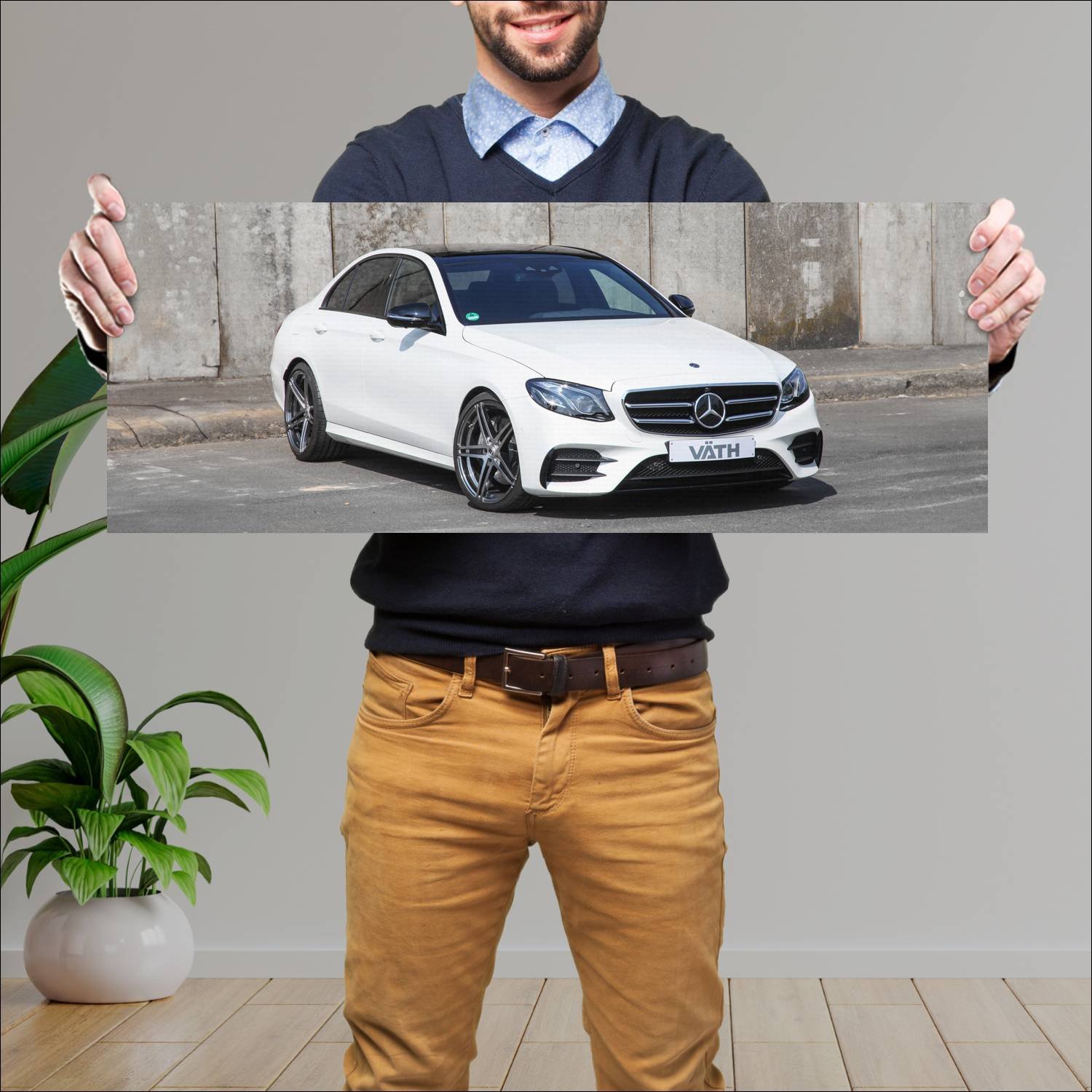 Cuadro grande 30x80cm 2018 mercedes benz e class b 57 Mercedes Benz