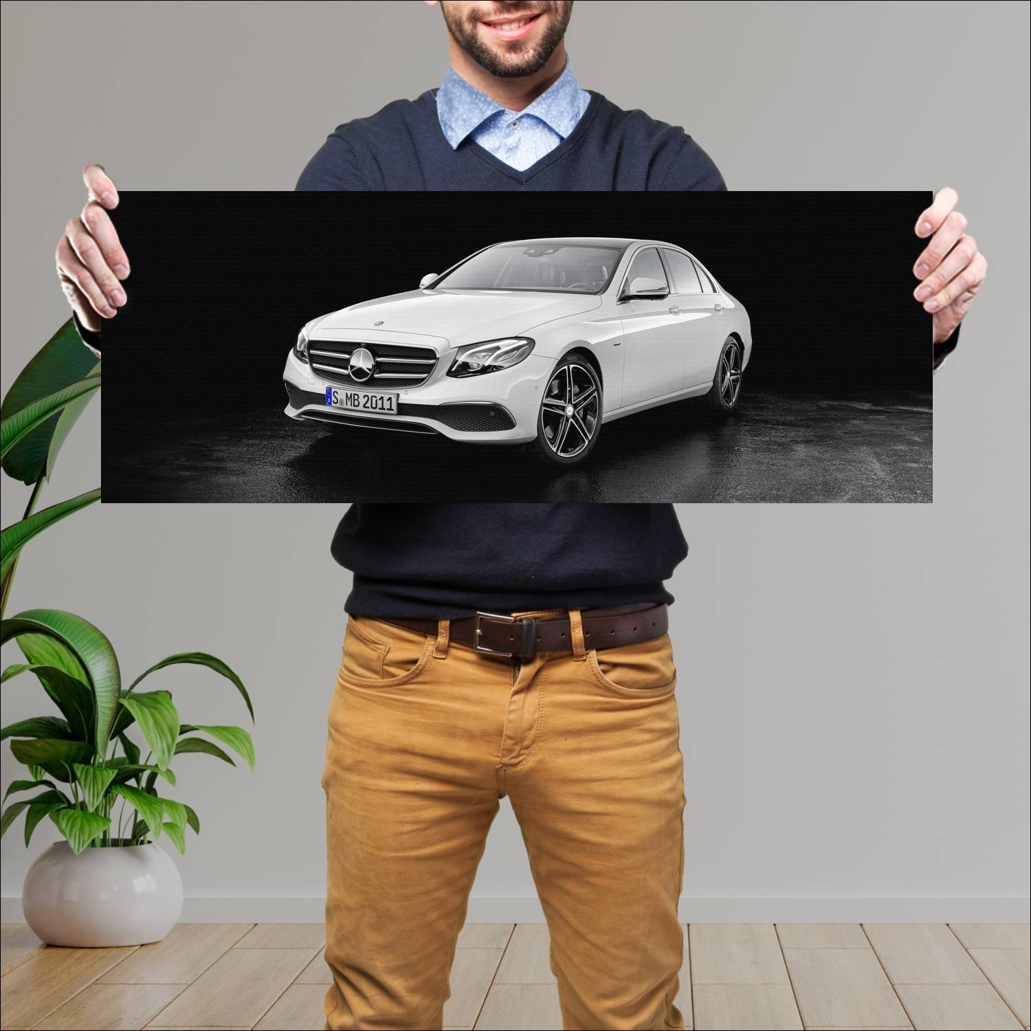 Cuadro grande 30x80cm 2018 mercedes benz e class s 62 Mercedes Benz