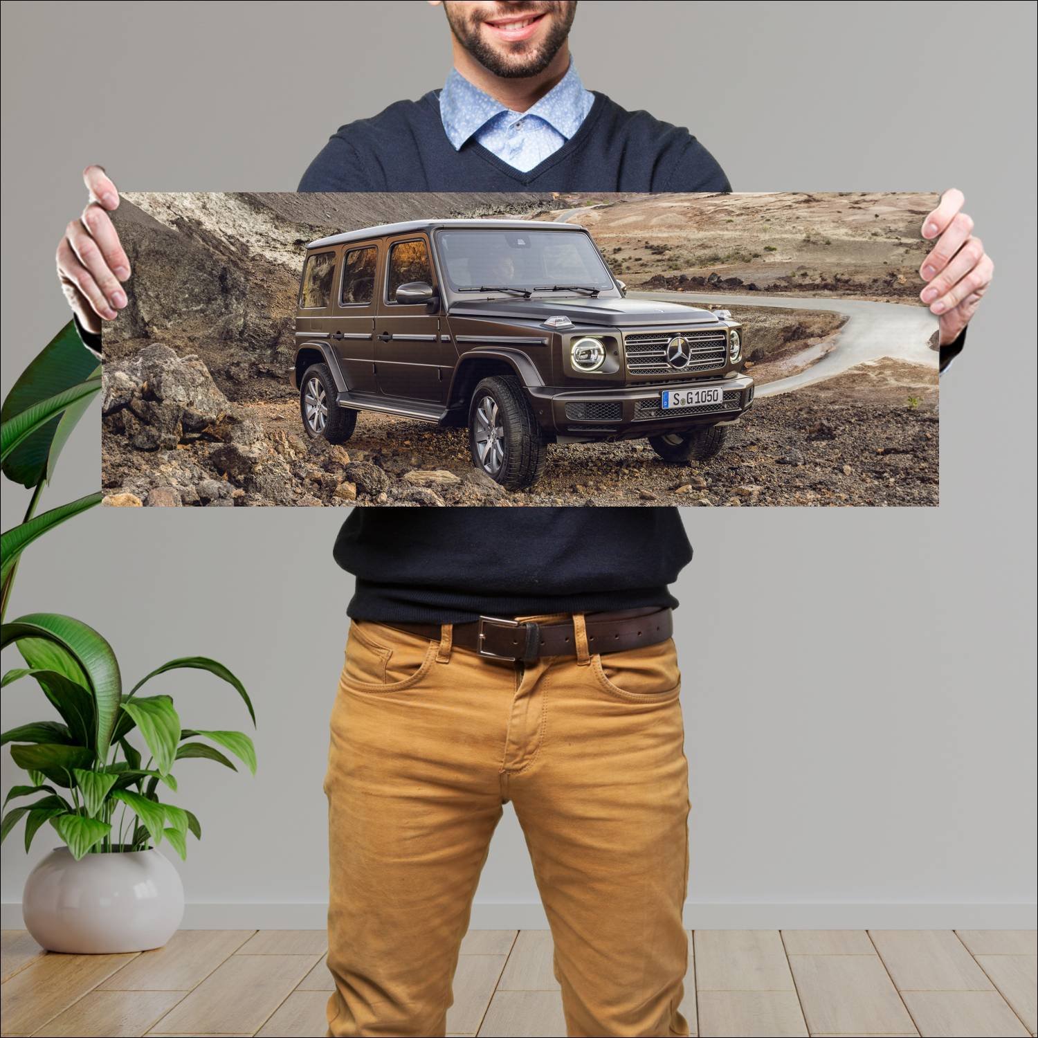 Cuadro grande 30x80cm 2018 mercedes benz g class 7 64 Mercedes Benz