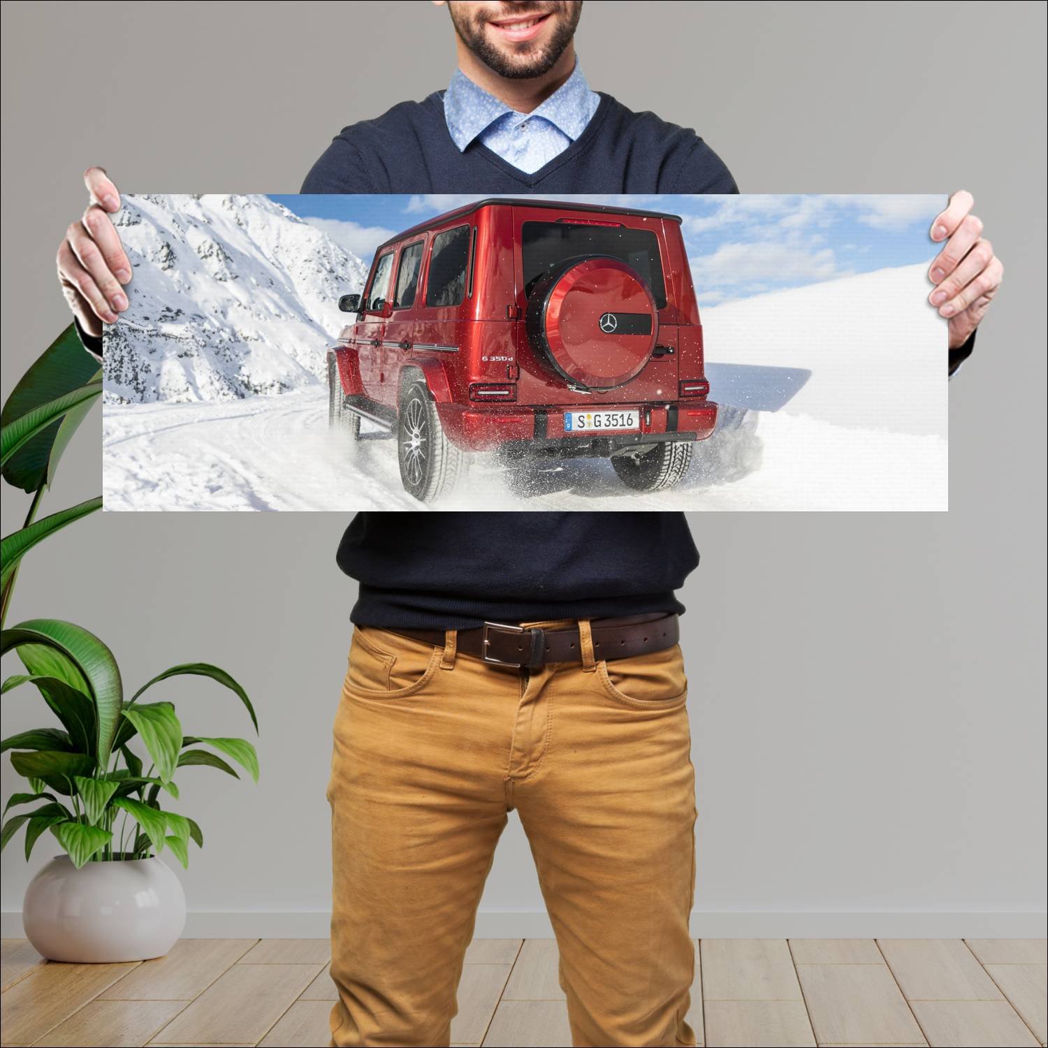 Cuadro grande 30x80cm 2018 mercedes benz g class 8 65 Mercedes Benz