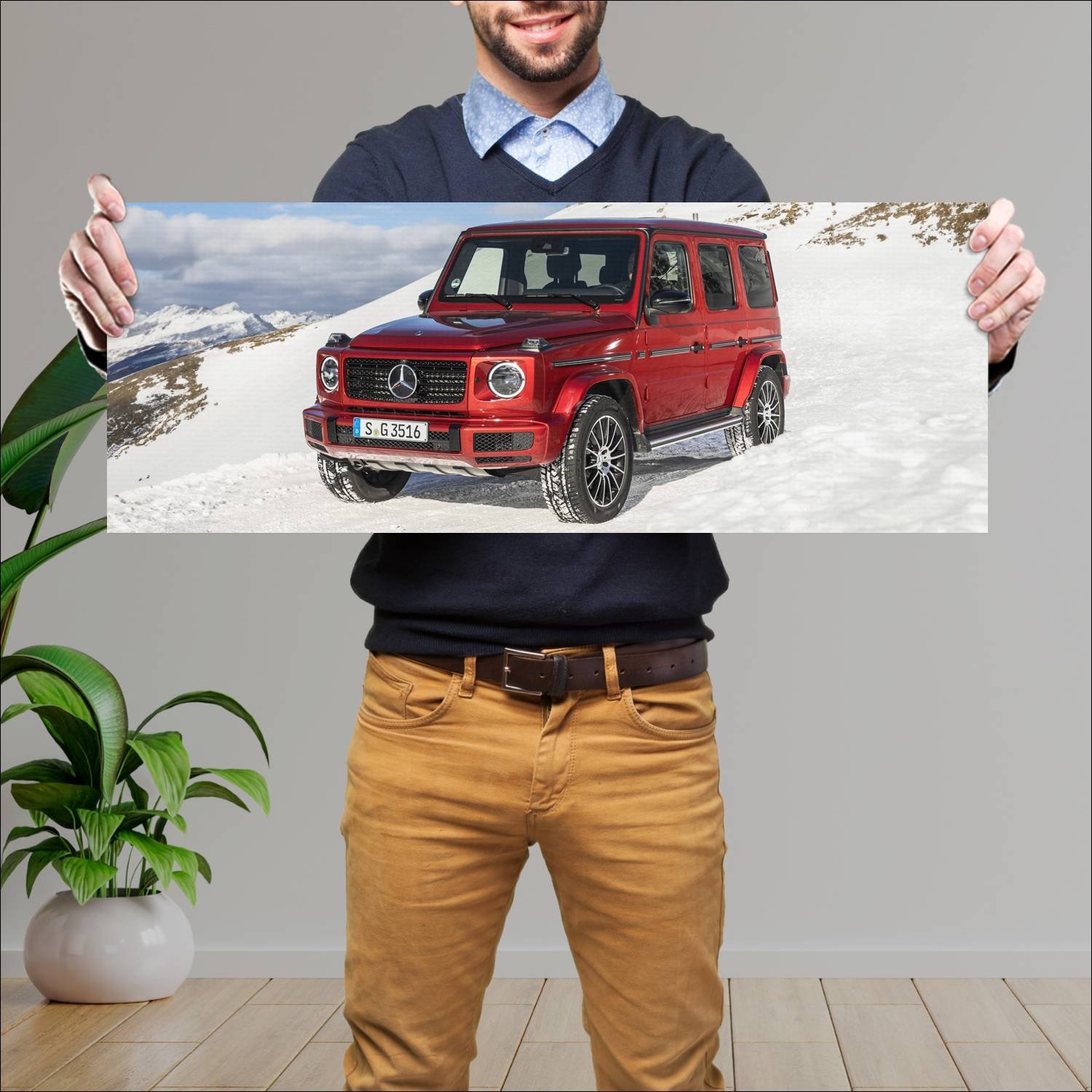 Cuadro grande 30x80cm 2018 mercedes benz g class 8 66 Mercedes Benz