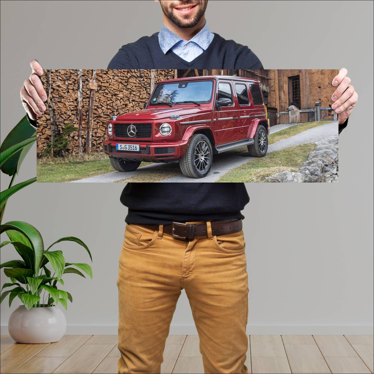 Cuadro grande 30x80cm 2018 mercedes benz g class 8 67 Mercedes Benz