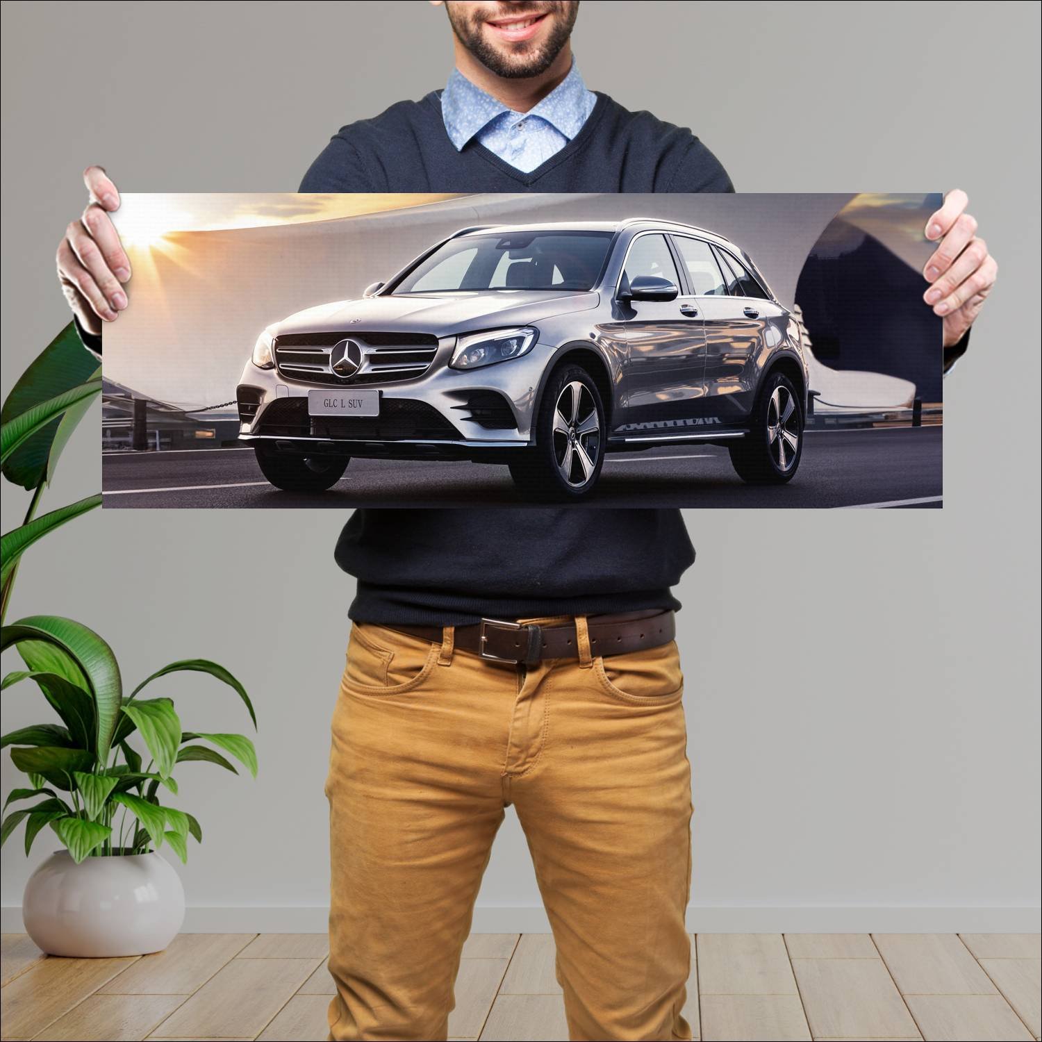 Cuadro grande 30x80cm 2018 mercedes benz glc class 69 Mercedes Benz