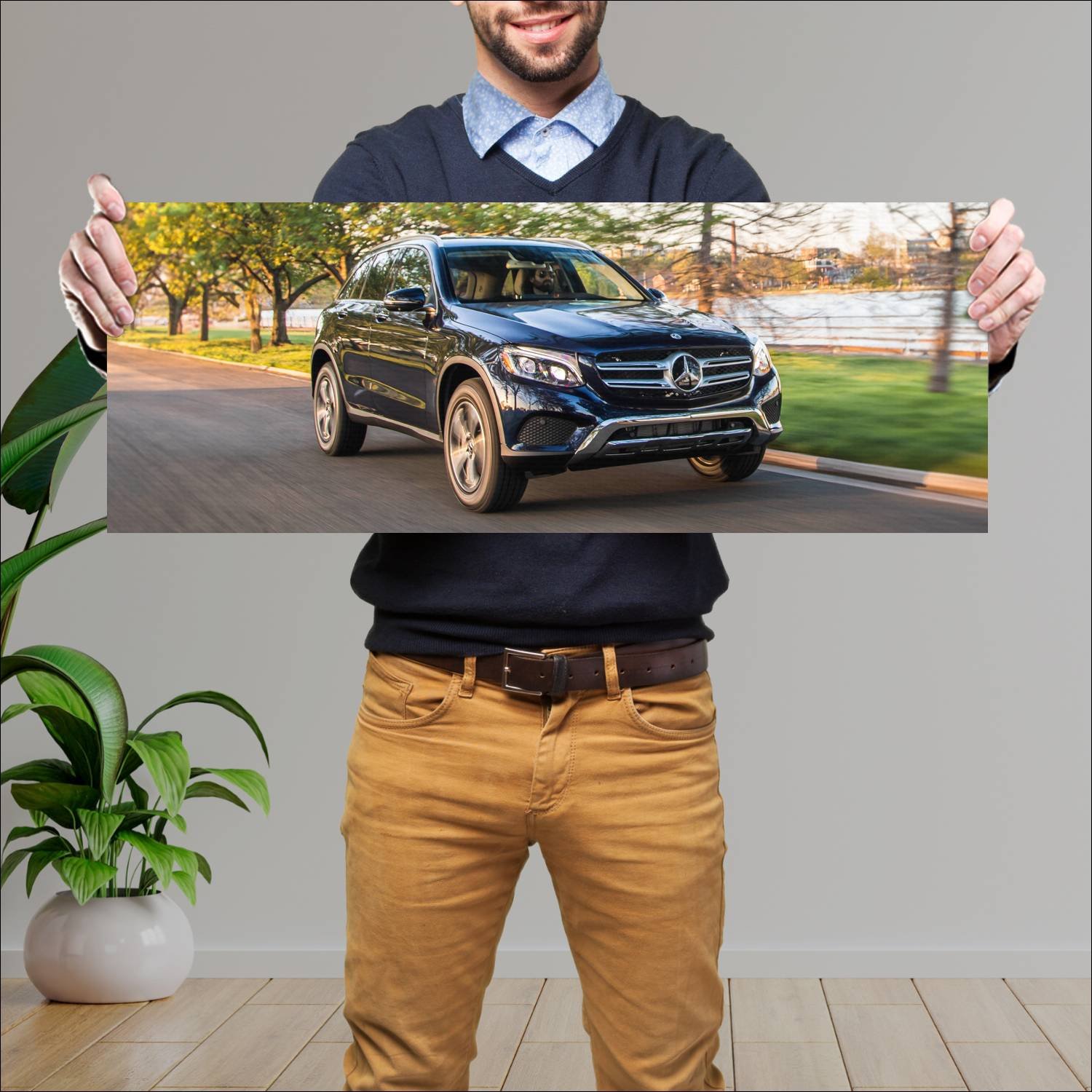 Cuadro grande 30x80cm 2018 mercedes benz glc class 70 Mercedes Benz