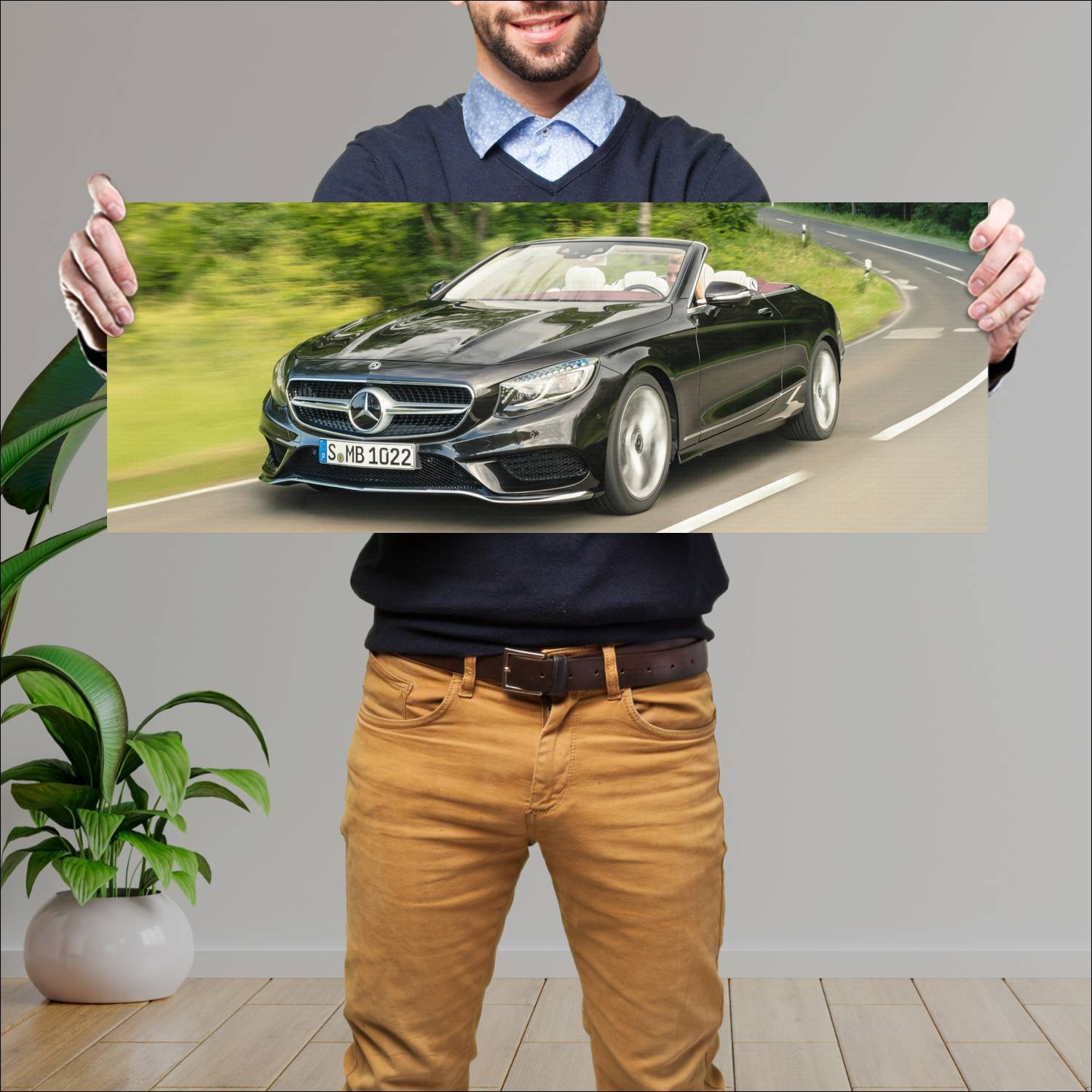 Cuadro grande 30x80cm 2018 mercedes benz s class c 72 Mercedes Benz