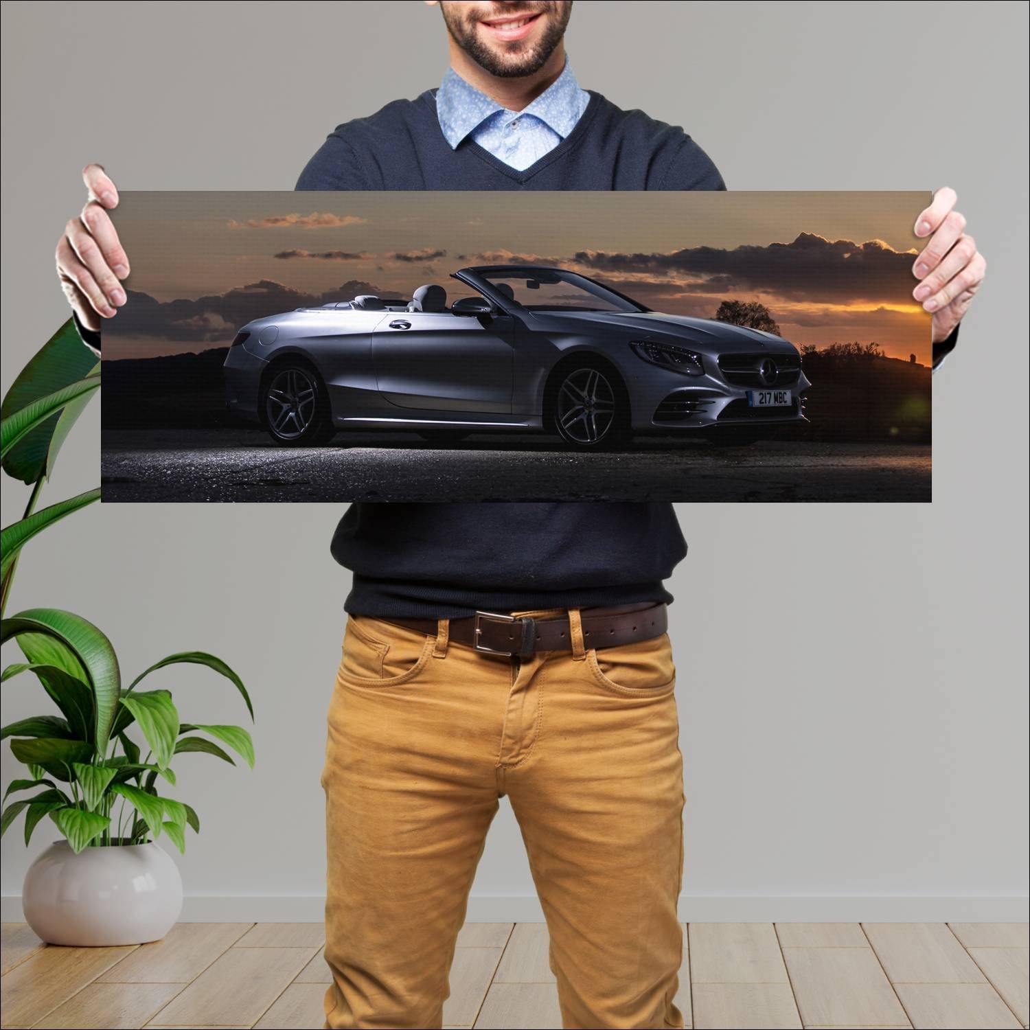 Cuadro grande 30x80cm 2018 mercedes benz s class c 73 Mercedes Benz