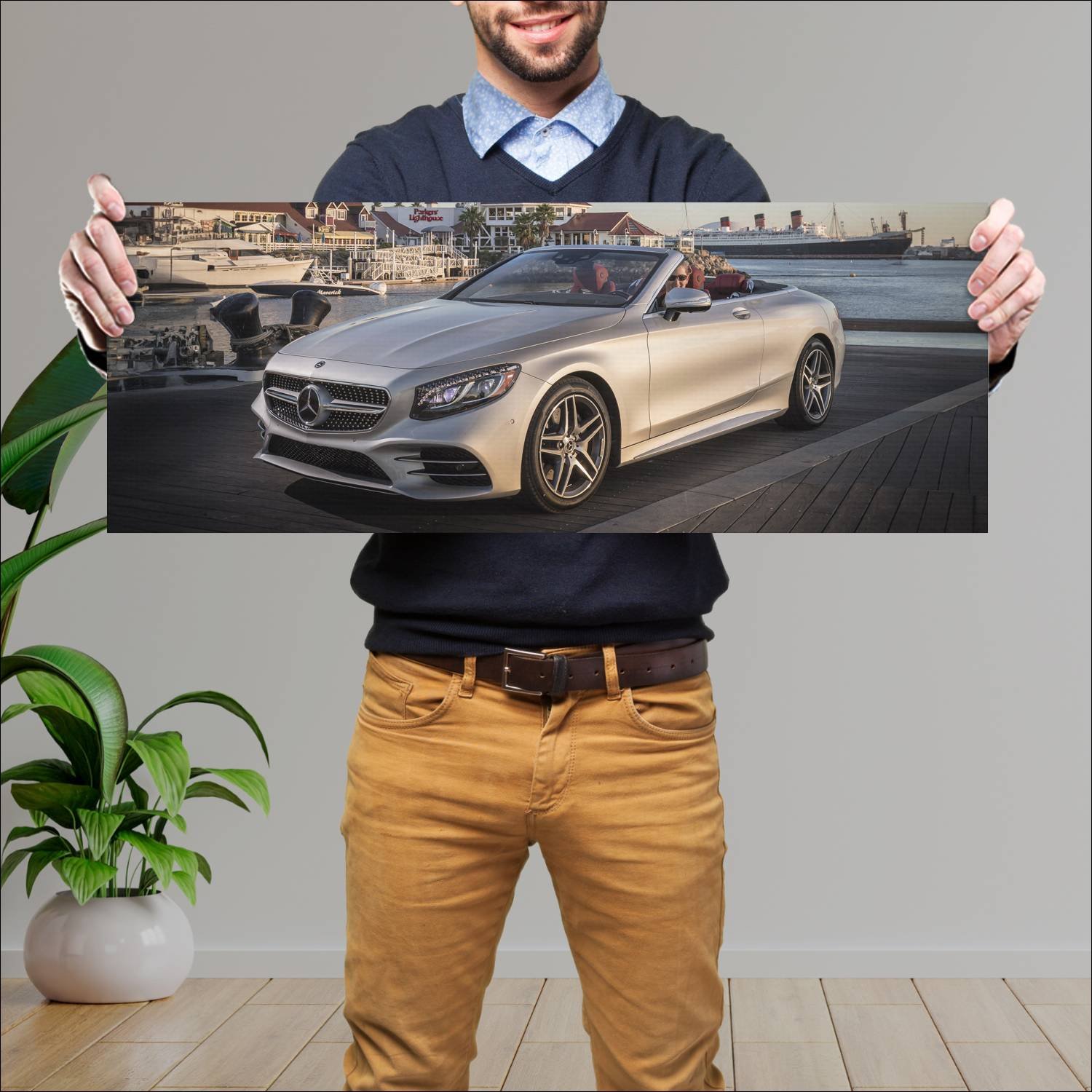 Cuadro grande 30x80cm 2018 mercedes benz s class c 76 Mercedes Benz