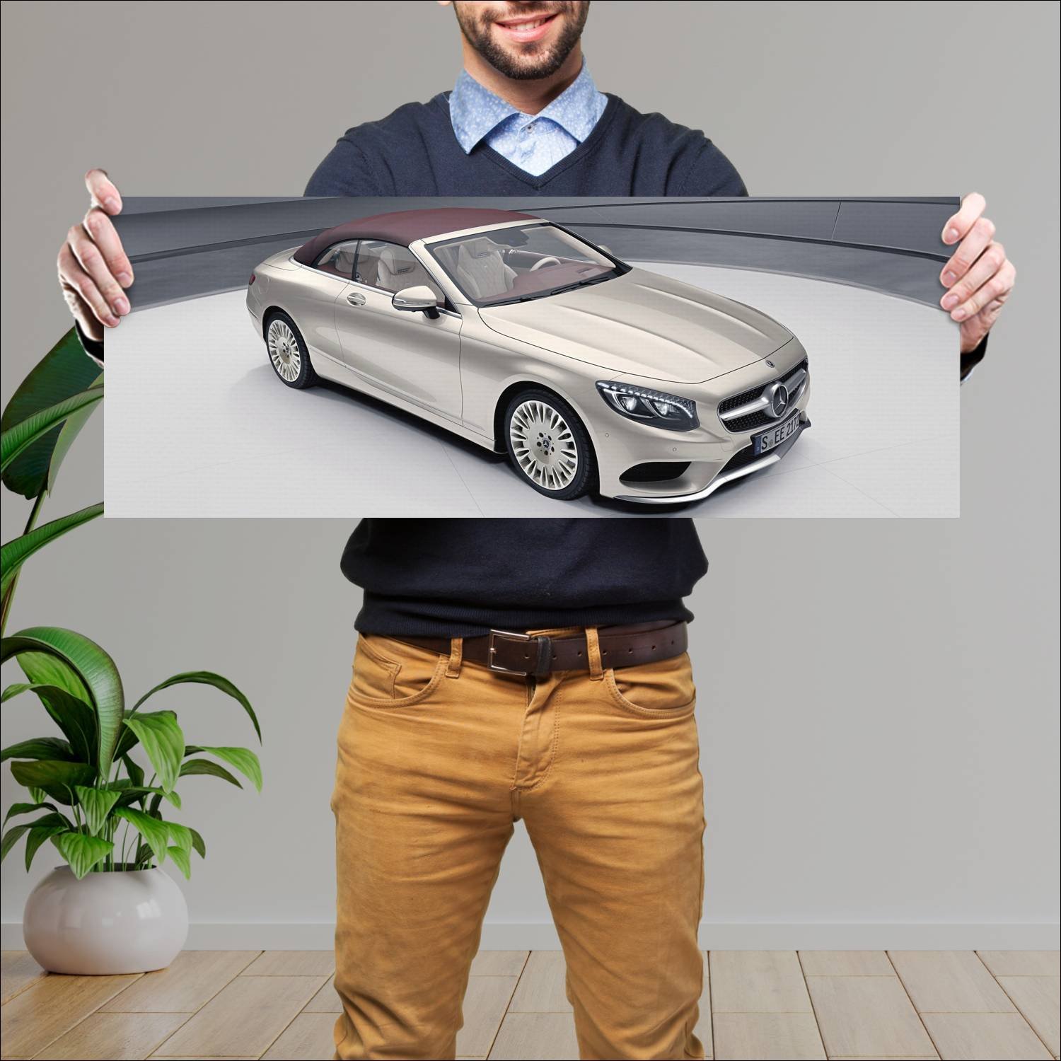 Cuadro grande 30x80cm 2018 mercedes benz s class c 78 Mercedes Benz