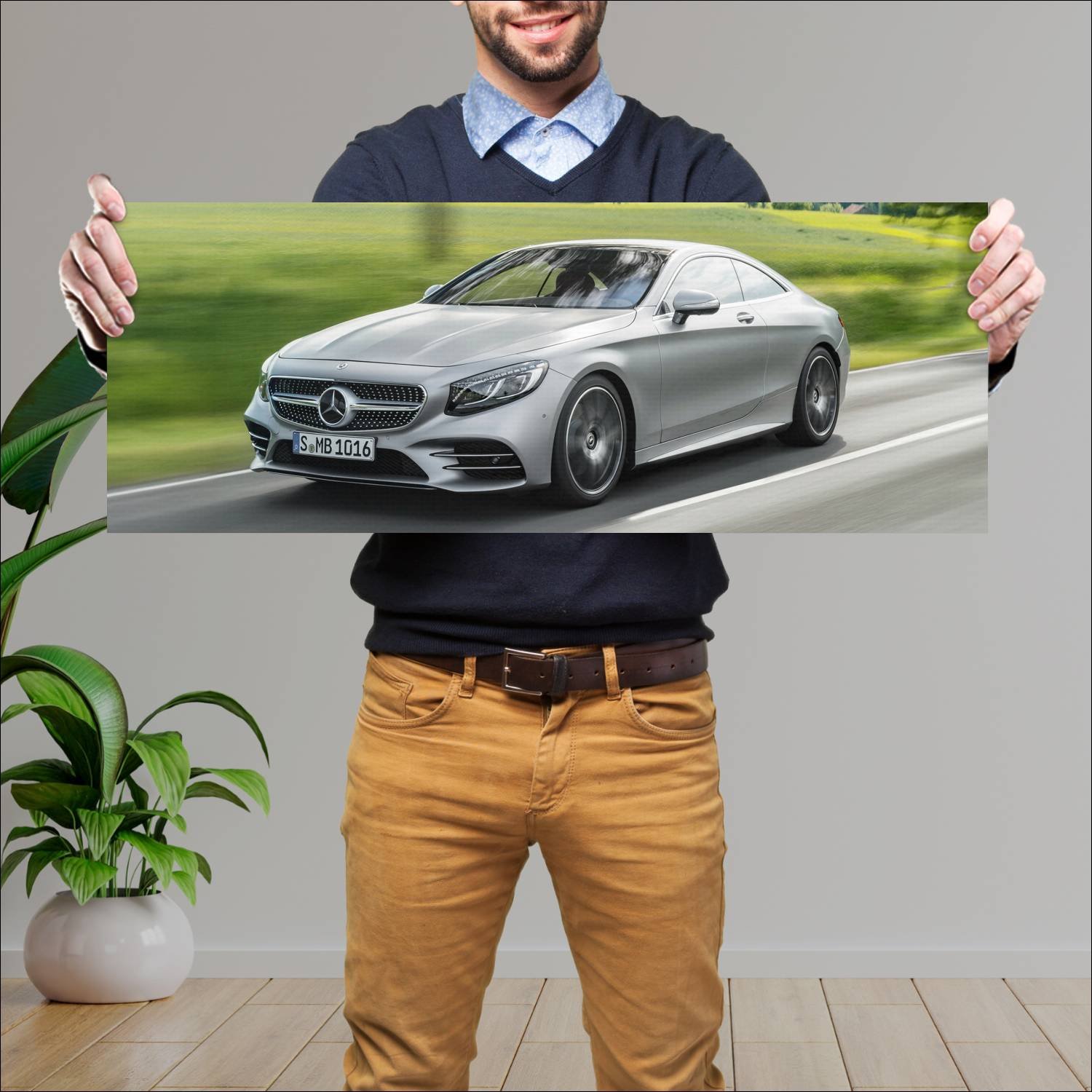 Cuadro grande 30x80cm 2018 mercedes benz s class c 79 Mercedes Benz