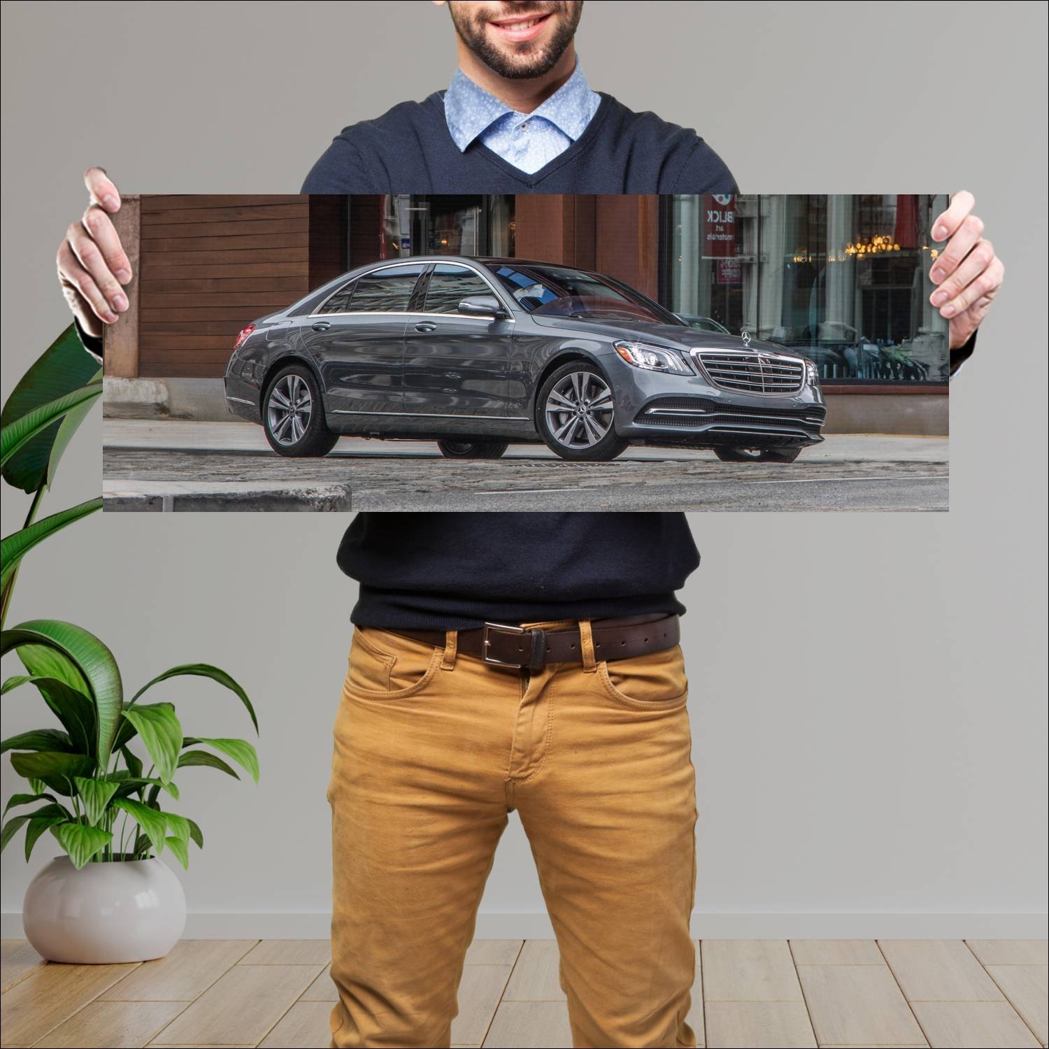 Cuadro grande 30x80cm 2018 mercedes benz s class l 81 Mercedes Benz