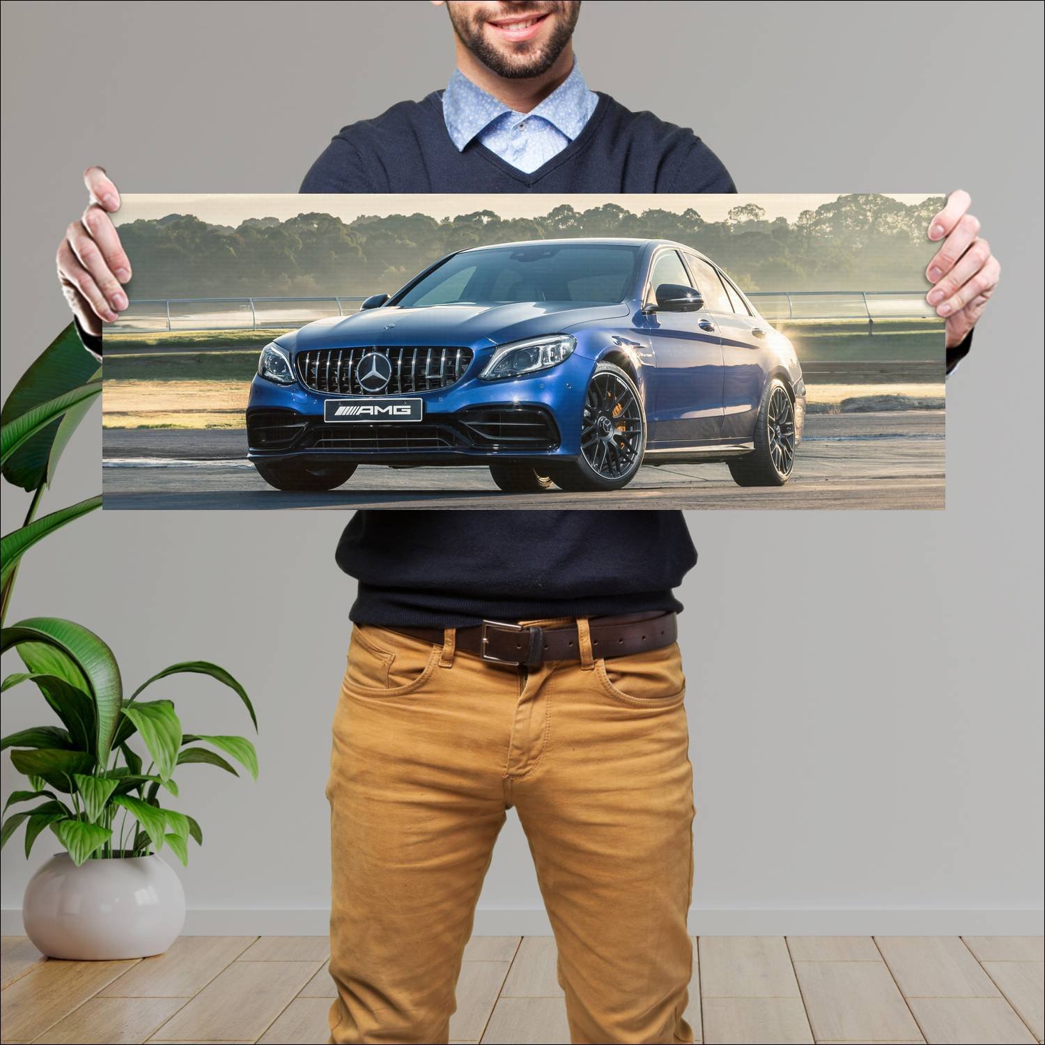 Cuadro grande 30x80cm 2019 mercedes amg c 63 s au 122 Mercedes Benz