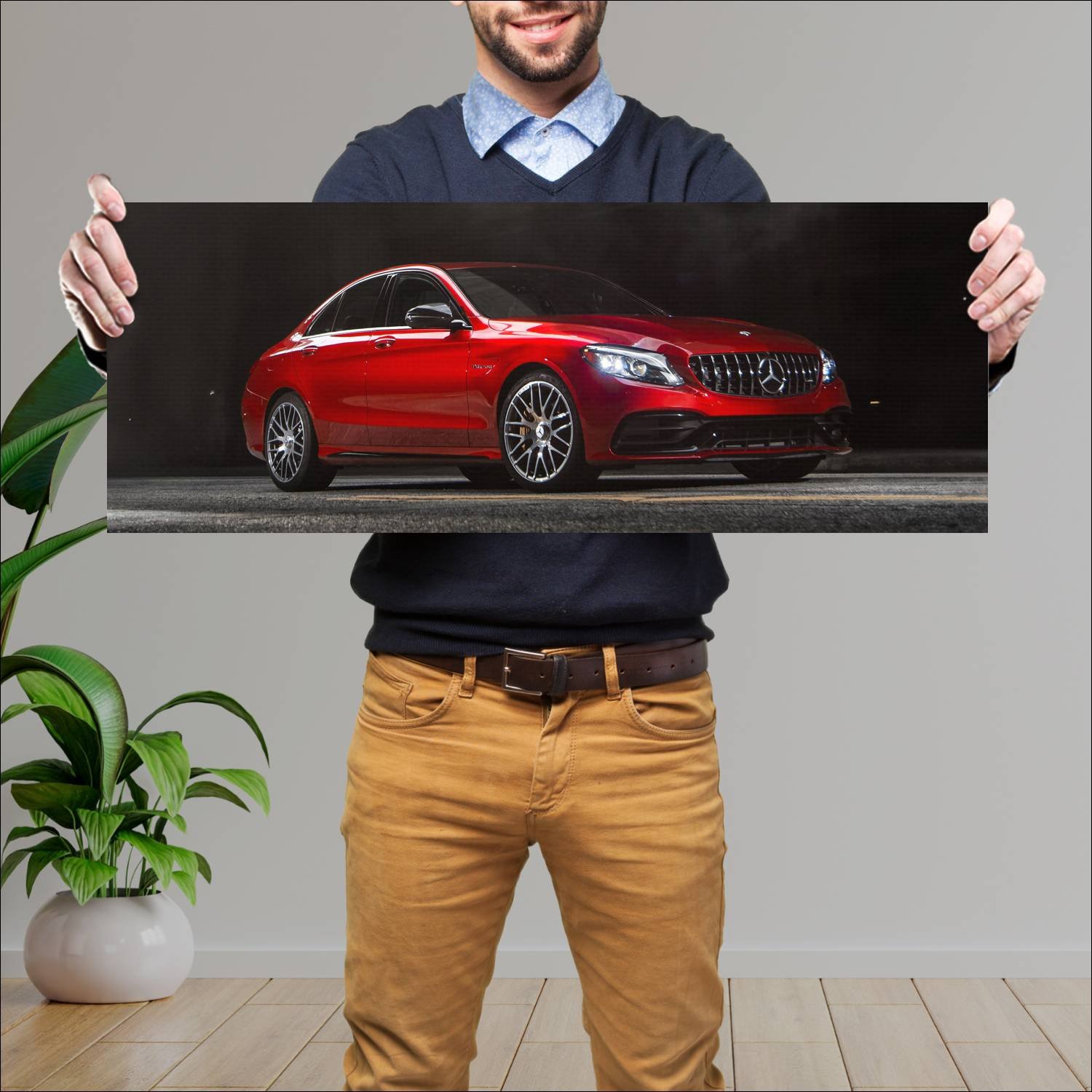 Cuadro grande 30x80cm 2019 mercedes amg c 63 s us 124 Mercedes Benz
