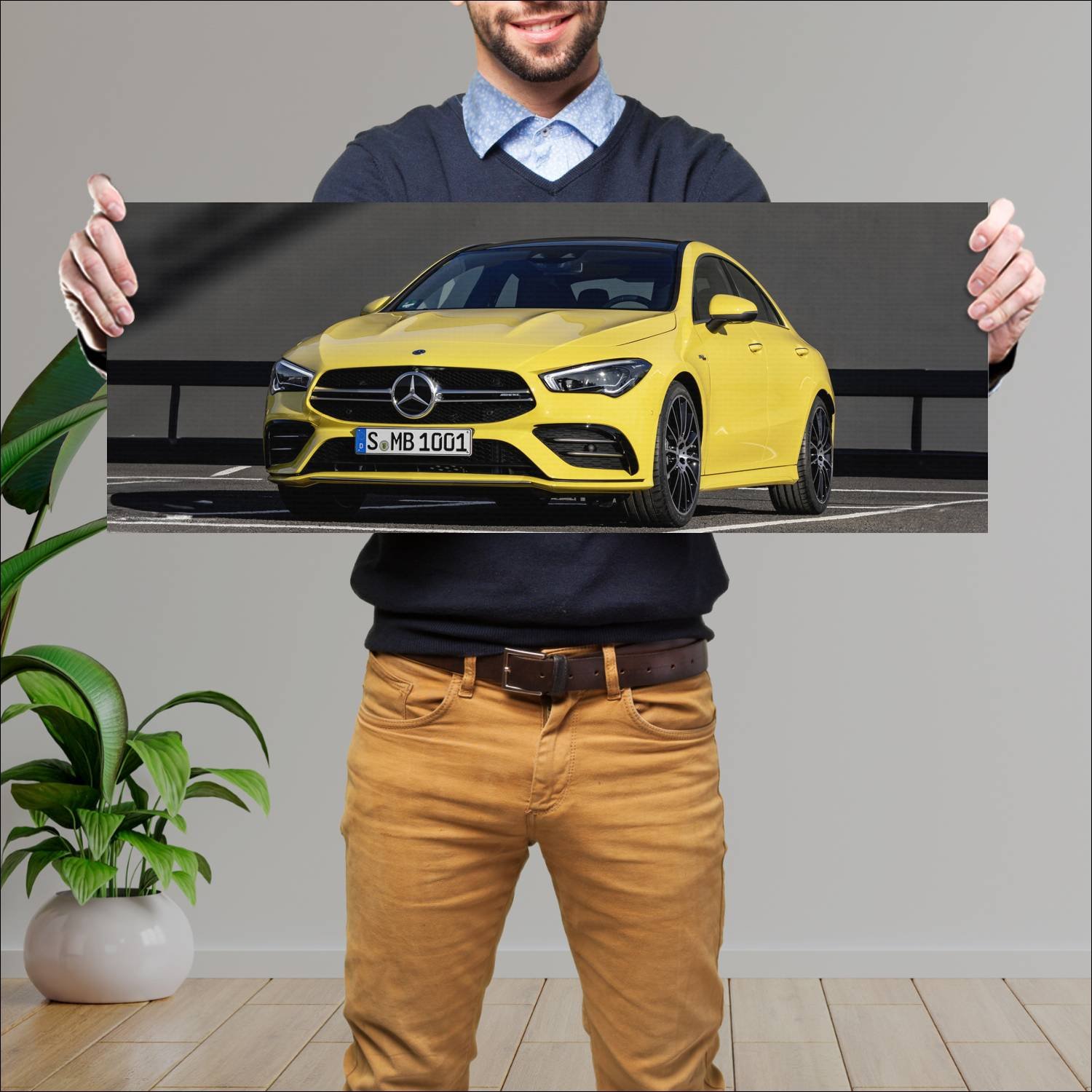 Cuadro grande 30x80cm 2019 mercedes amg cla 35 900 125 Mercedes Benz