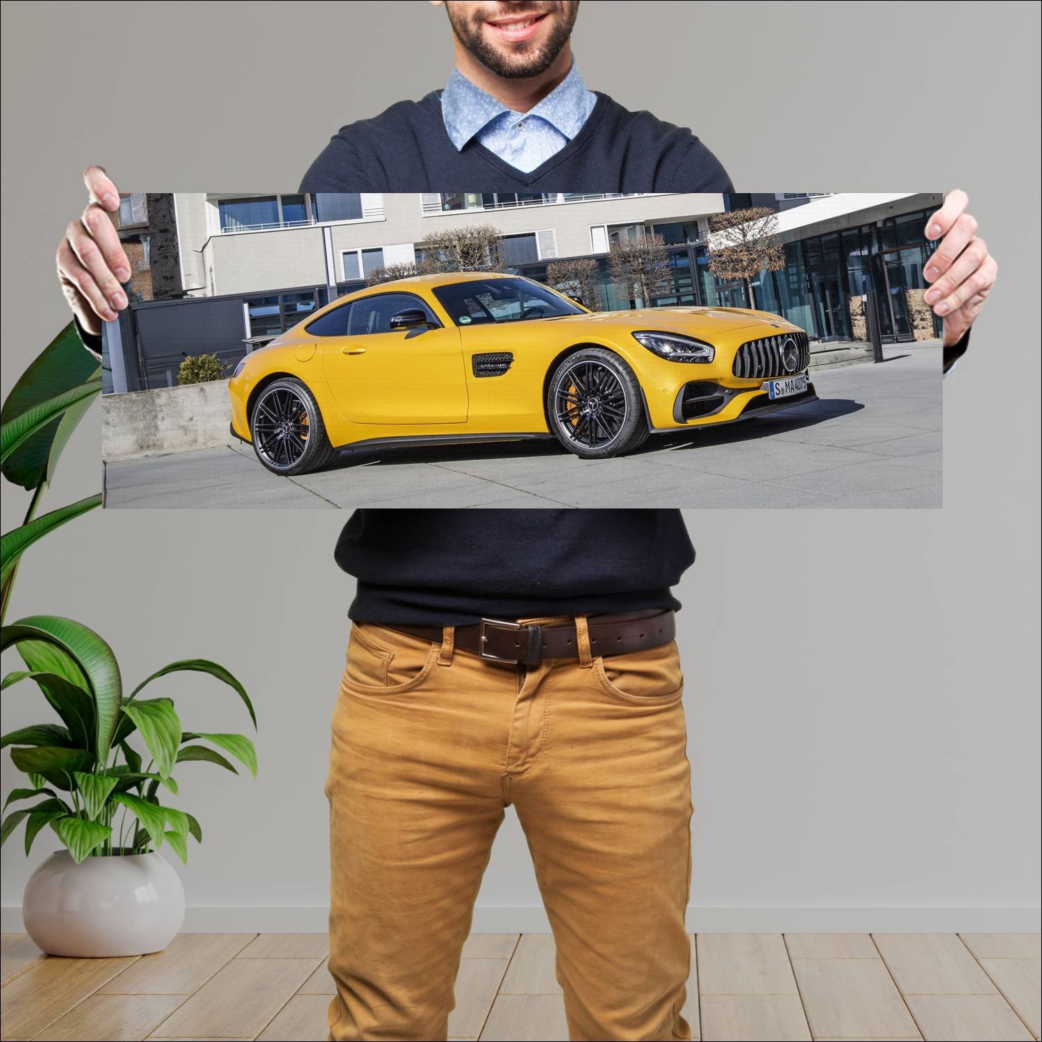 Cuadro grande 30x80cm 2019 mercedes amg gt s aerod 163 Mercedes Benz