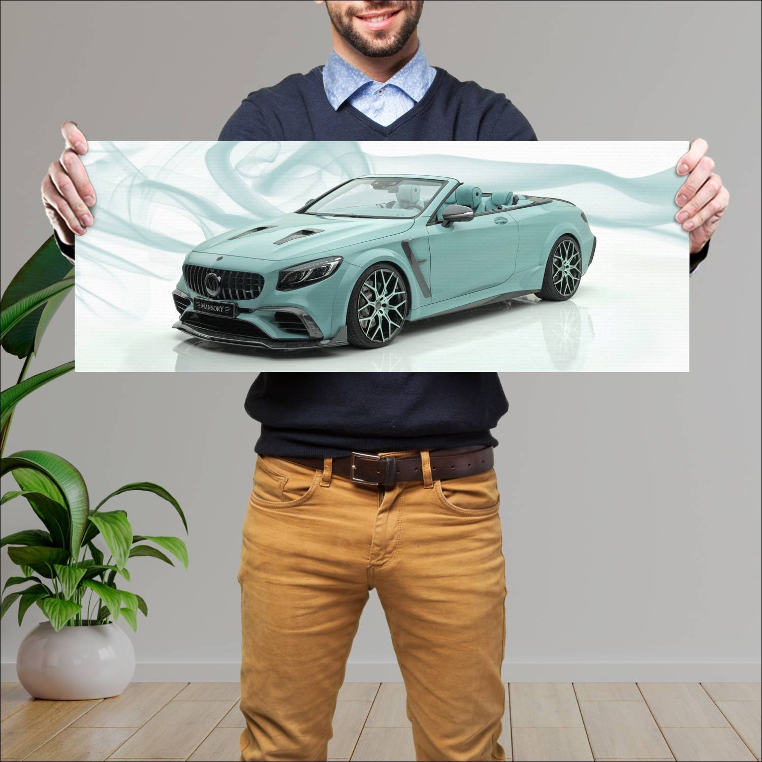 Cuadro grande 30x80cm 2019 mercedes amg s 63 cabri 168 Mercedes Benz