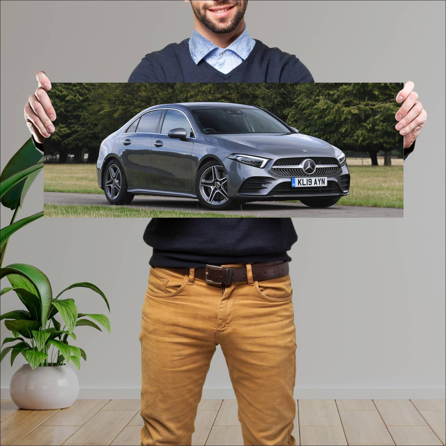 Cuadro grande 30x80cm 2019 mercedes benz a class s 172 Mercedes Benz